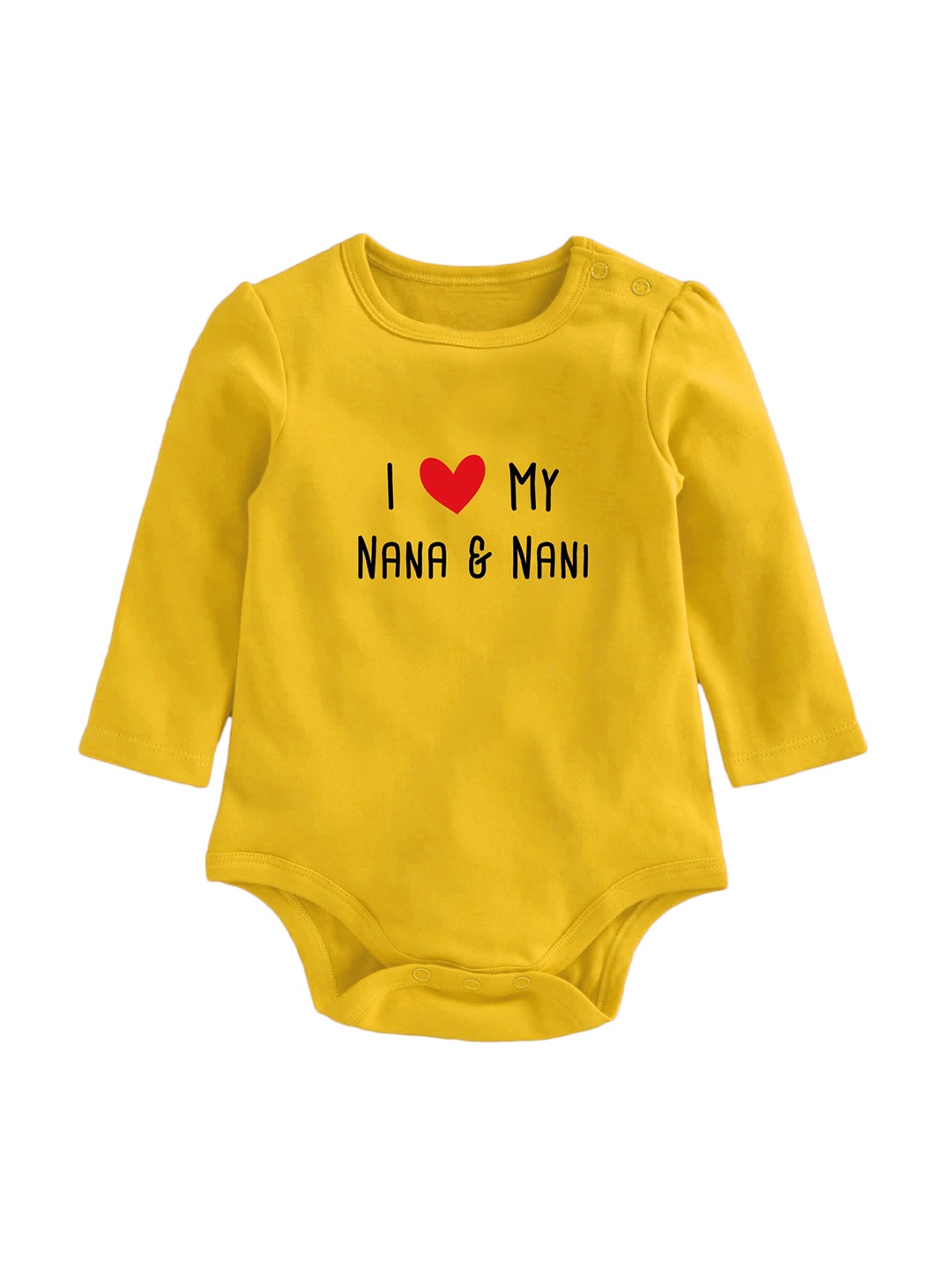 Zeezeezoo Infants Printed Cotton Bodysuit, Yellow