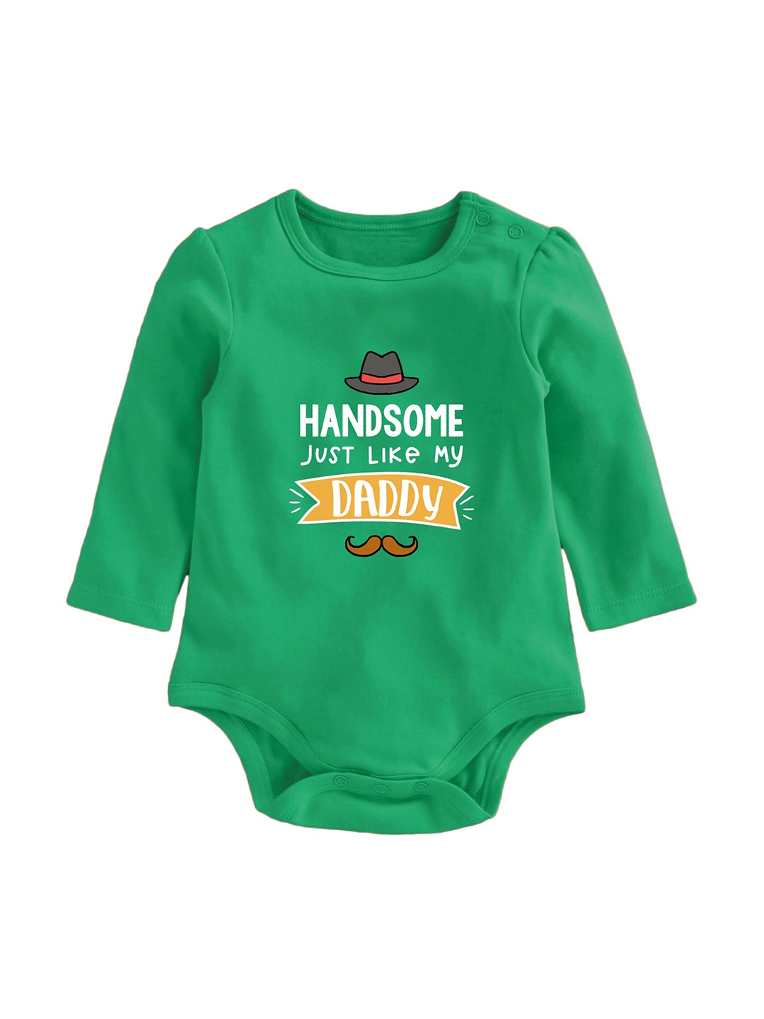 

Zeezeezoo Infants Printed Pure Cotton Bodysuit, Green