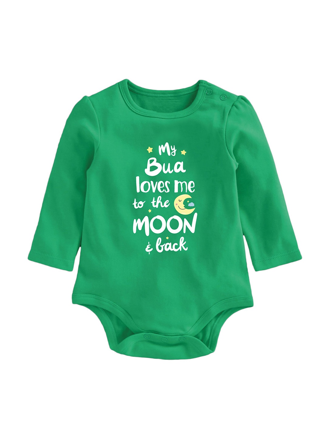 

Zeezeezoo Infants Printed Pure Cotton Bodysuit, Green