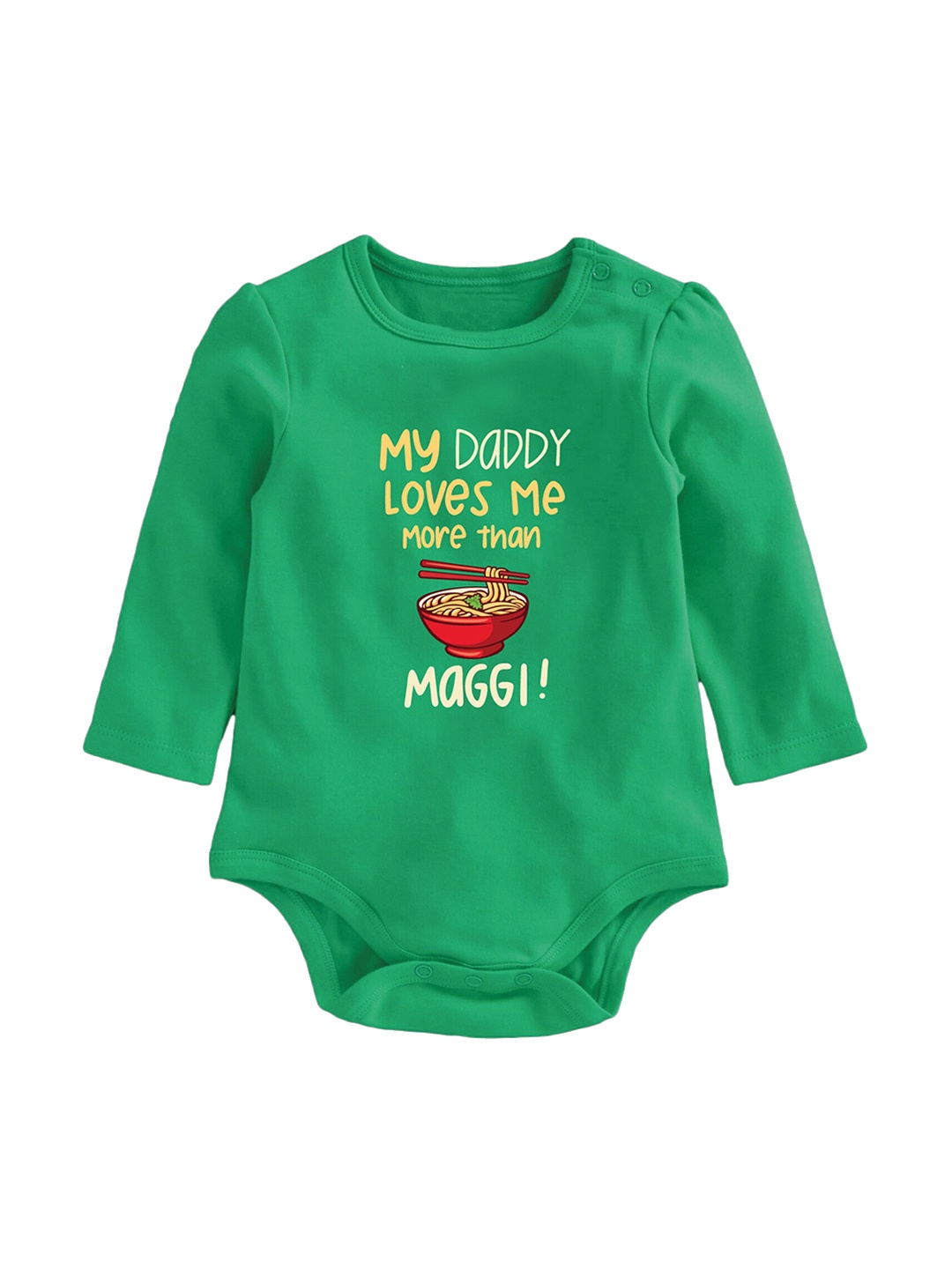 

Zeezeezoo Infants Printed Cotton Bodysuit, Green