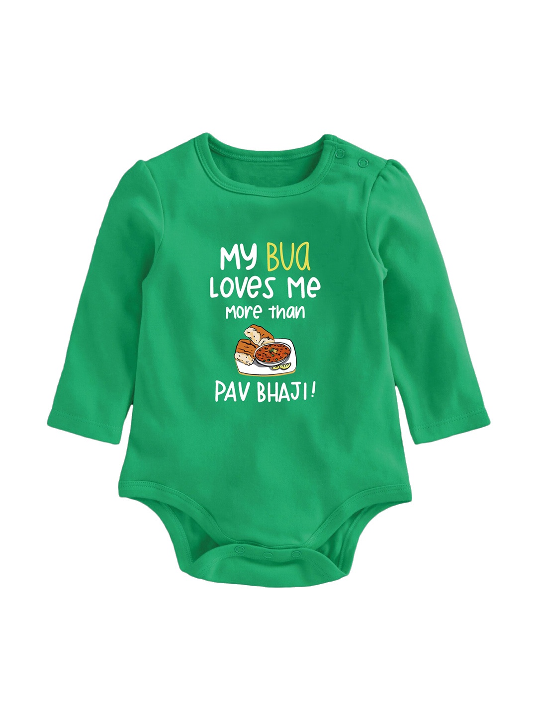 

Zeezeezoo Infants Printed Pure Cotton Bodysuit, Green