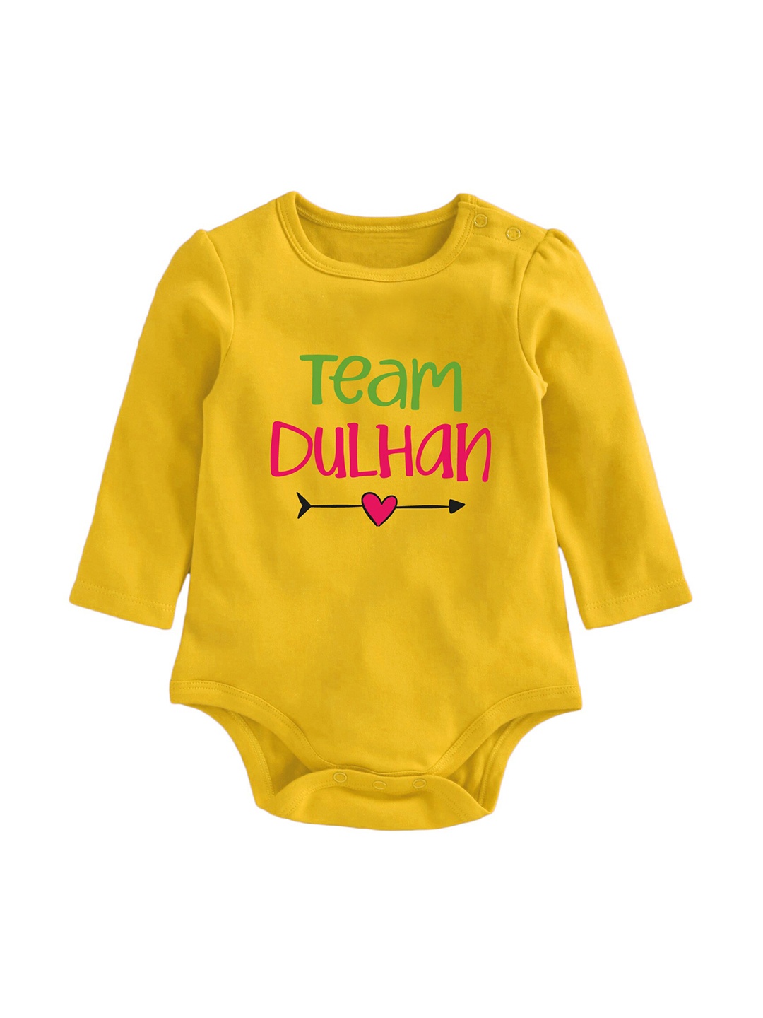 Zeezeezoo Infants Printed Cotton Bodysuit, Yellow