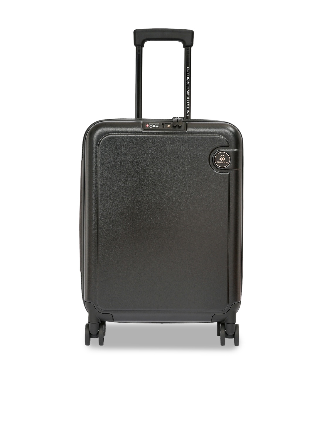 

United Colors of Benetton Ryzen Cabin Hard Case Trolley Bag, Black