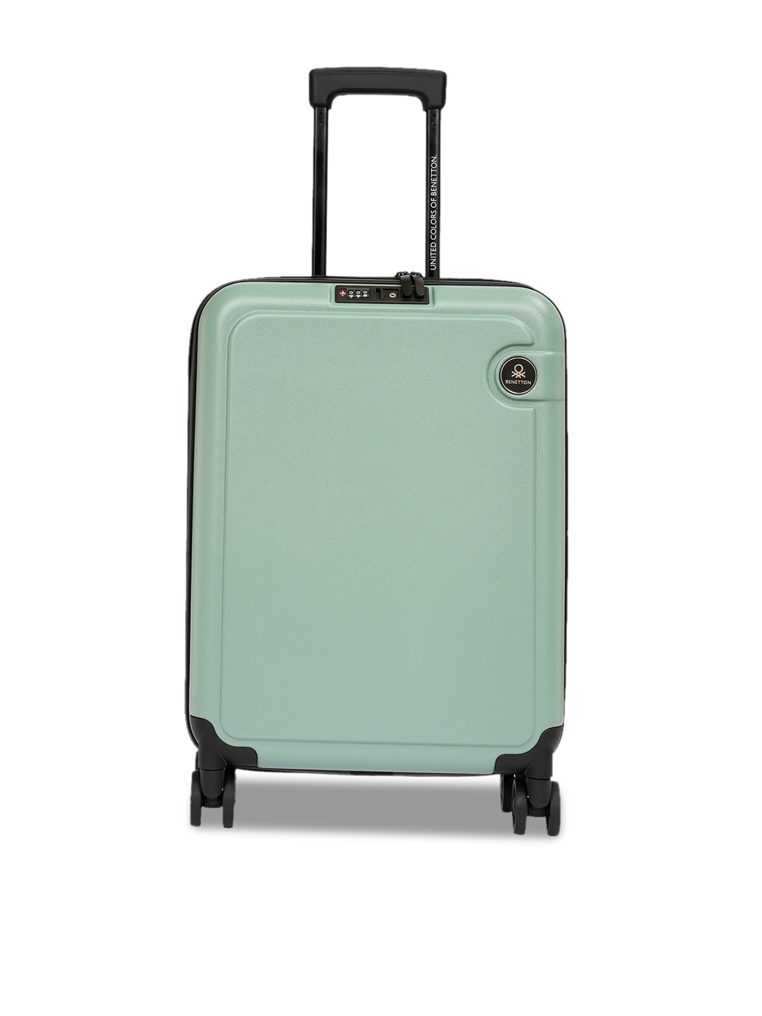 

United Colors of Benetton Hard-Sided Cabin Trolley Suitcase - 23 Kg, Green