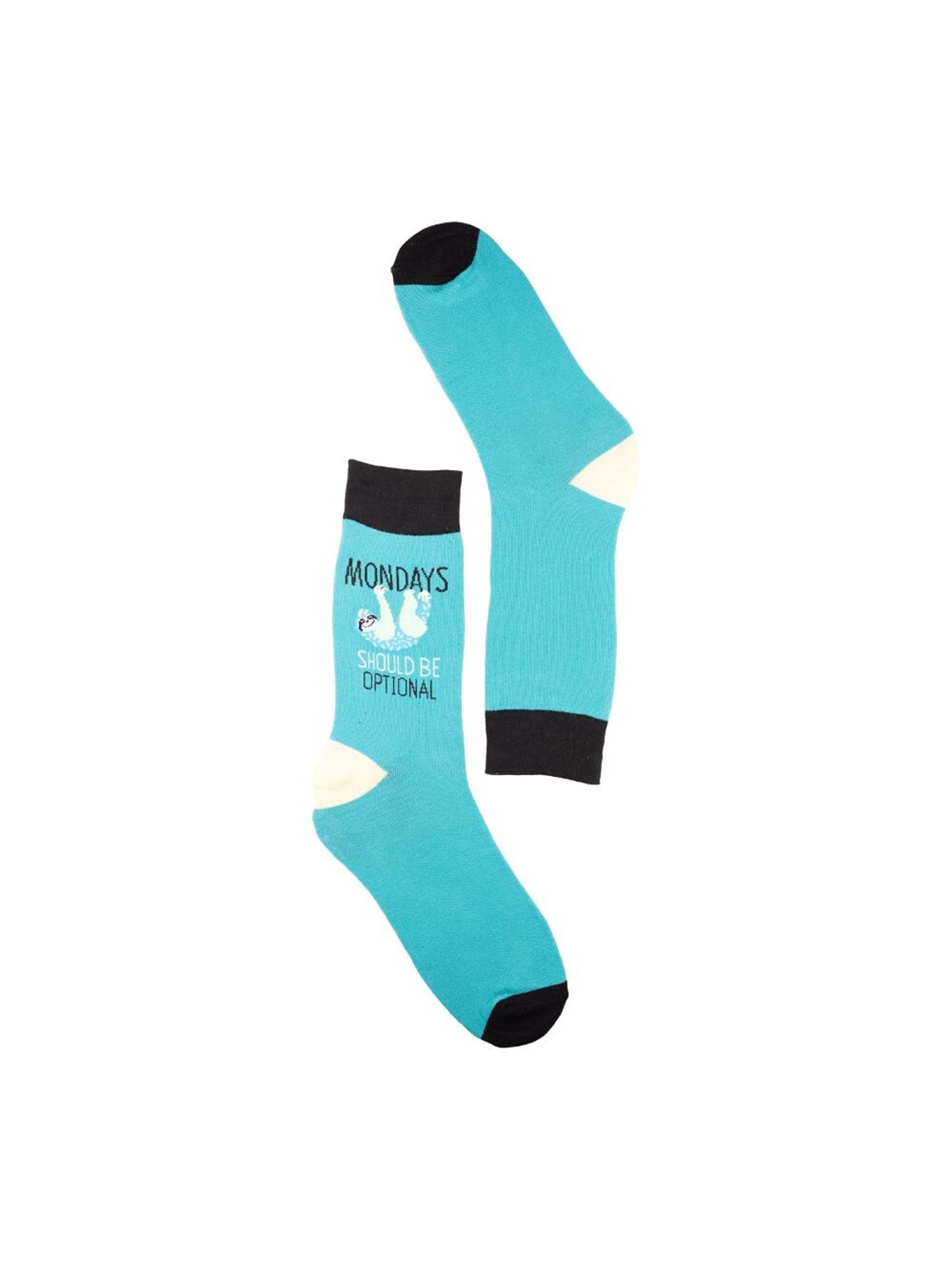

The Tie Hub Patterned Combed Cotton Calf-Length Socks, Teal