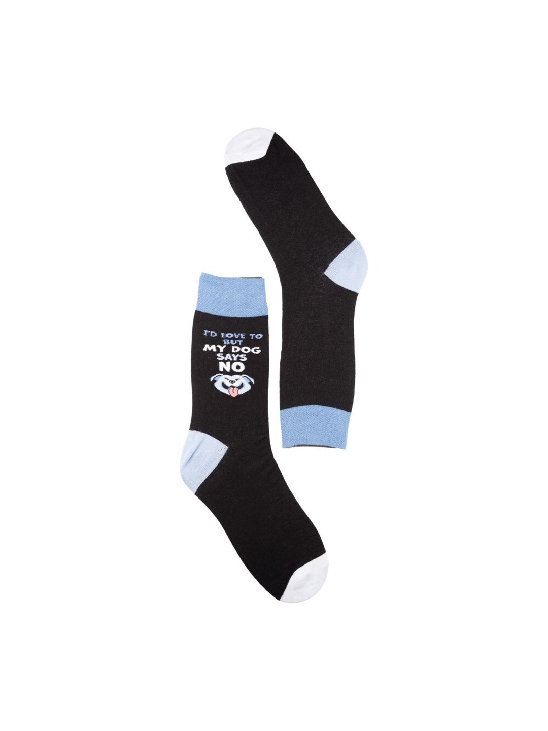 

The Tie Hub Patterned Combed Cotton Calf-Length Socks, Black
