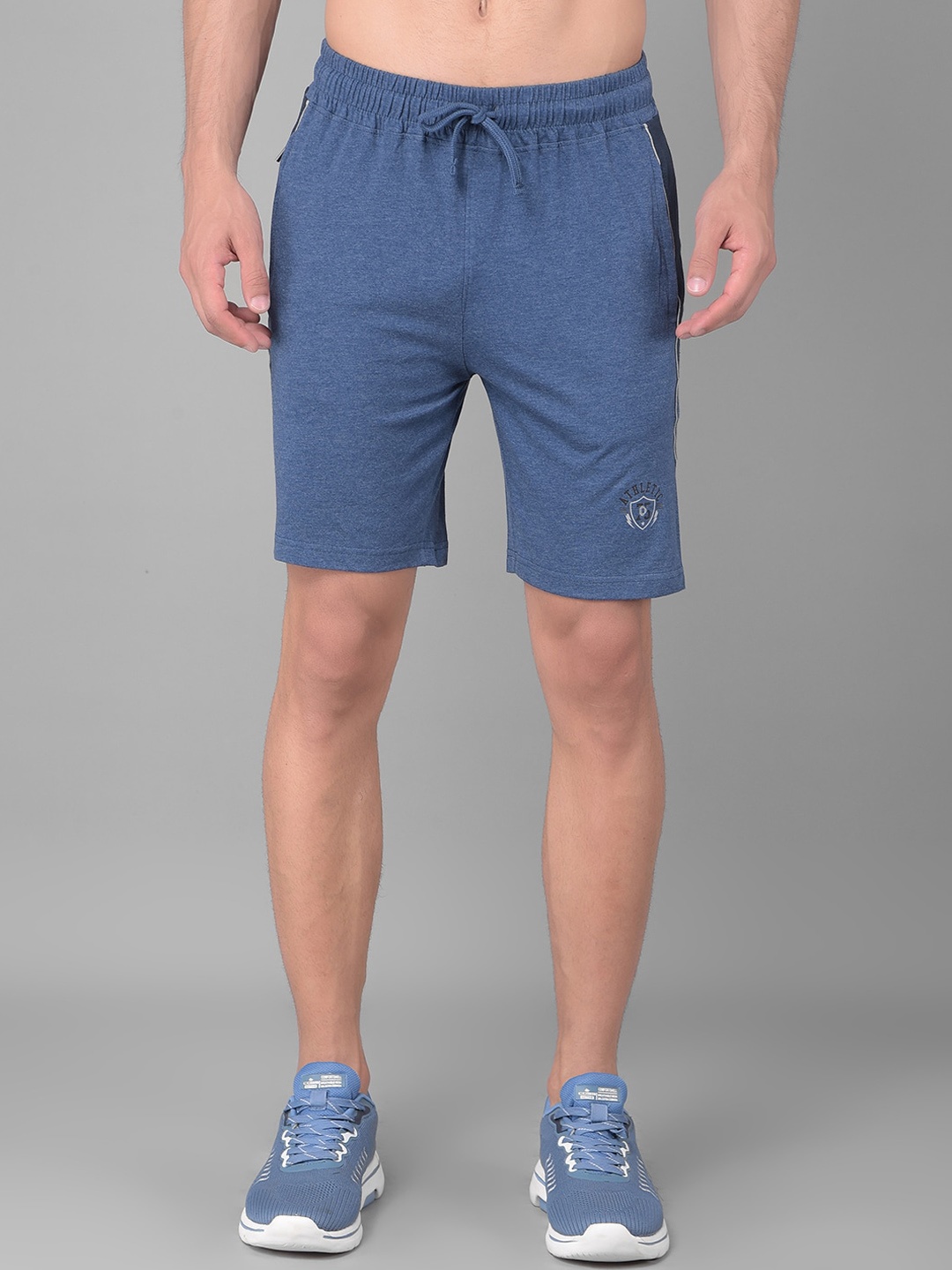 

Dollar Men Mid-Rise Cotton Shorts, Blue