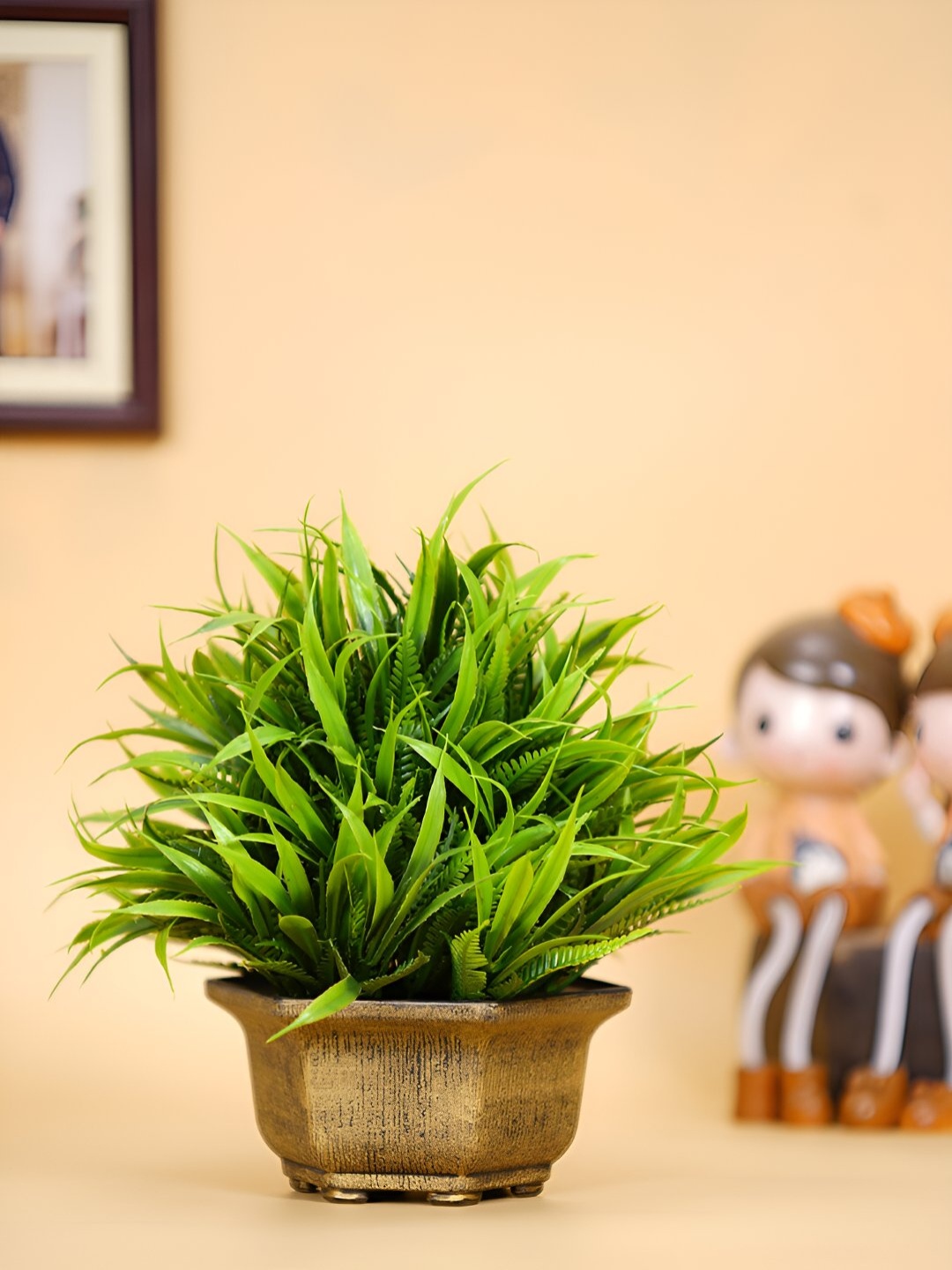 

Dekorly Green & Brown Eucalyptus Artificial Plant With Pot