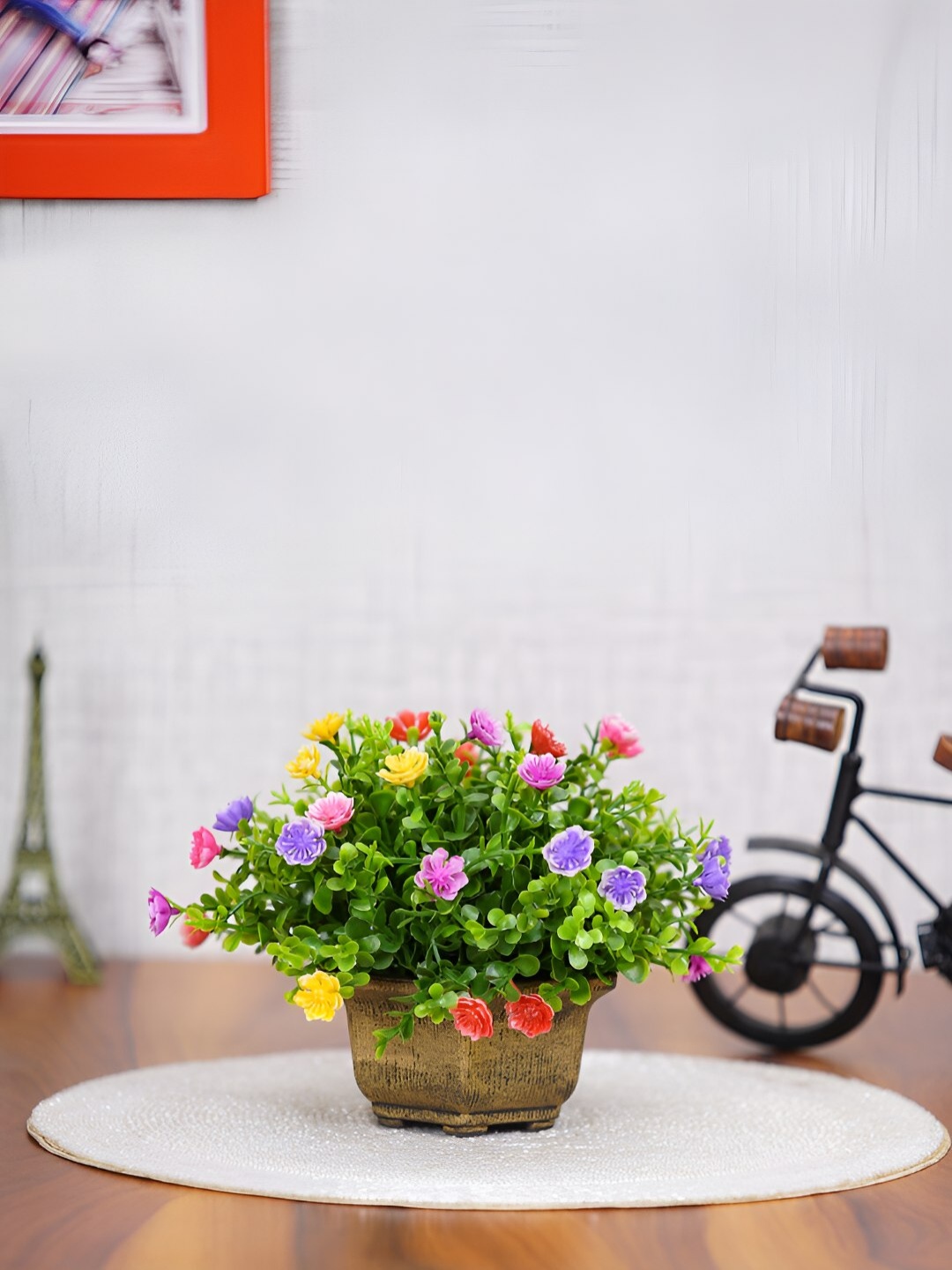 

Dekorly Green & Brown Eucalyptus Artificial Plant With Pot