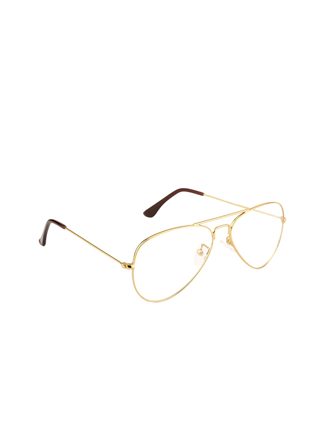 

Ted Smith Unisex Full Rim Aviator Frames TSF-252_C3, Gold