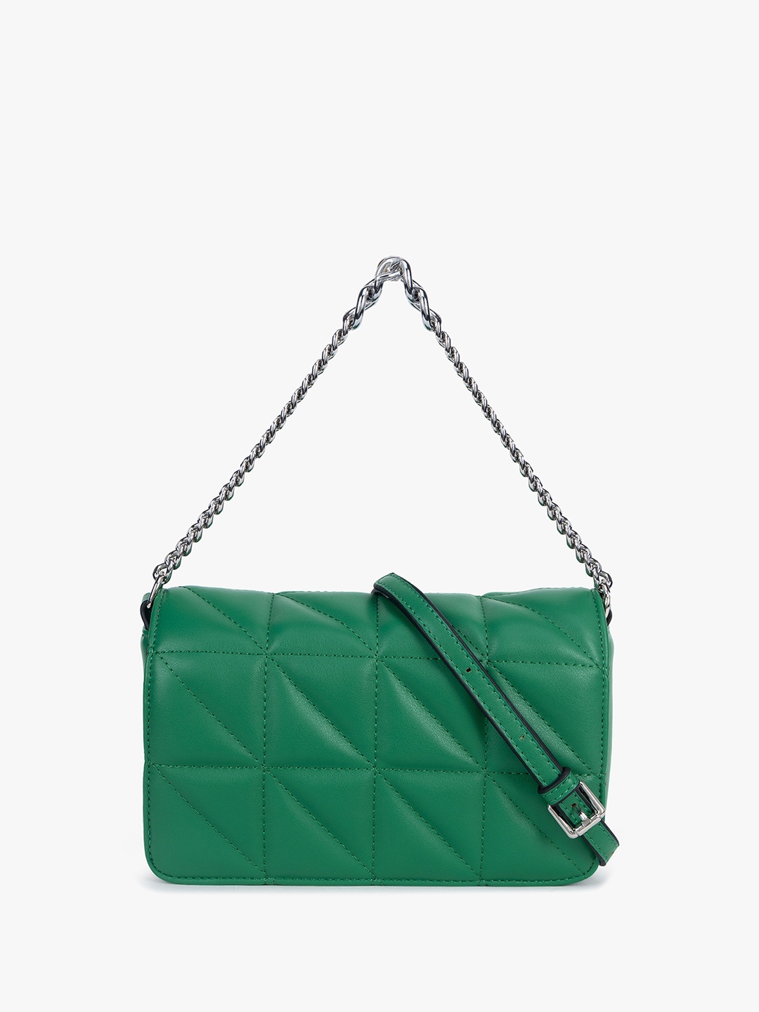 

Kazo Structured Sling Bag With Quilted, Green