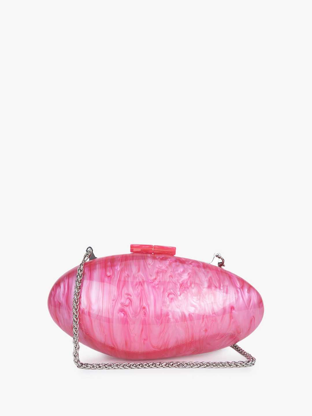 

Kazo Abstract Printed Box Clutch, Pink