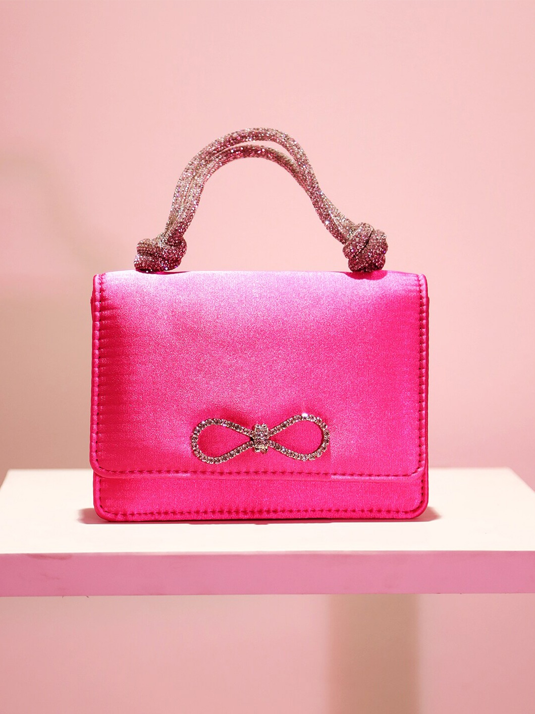 

Kazo Embellished Box Clutch, Pink