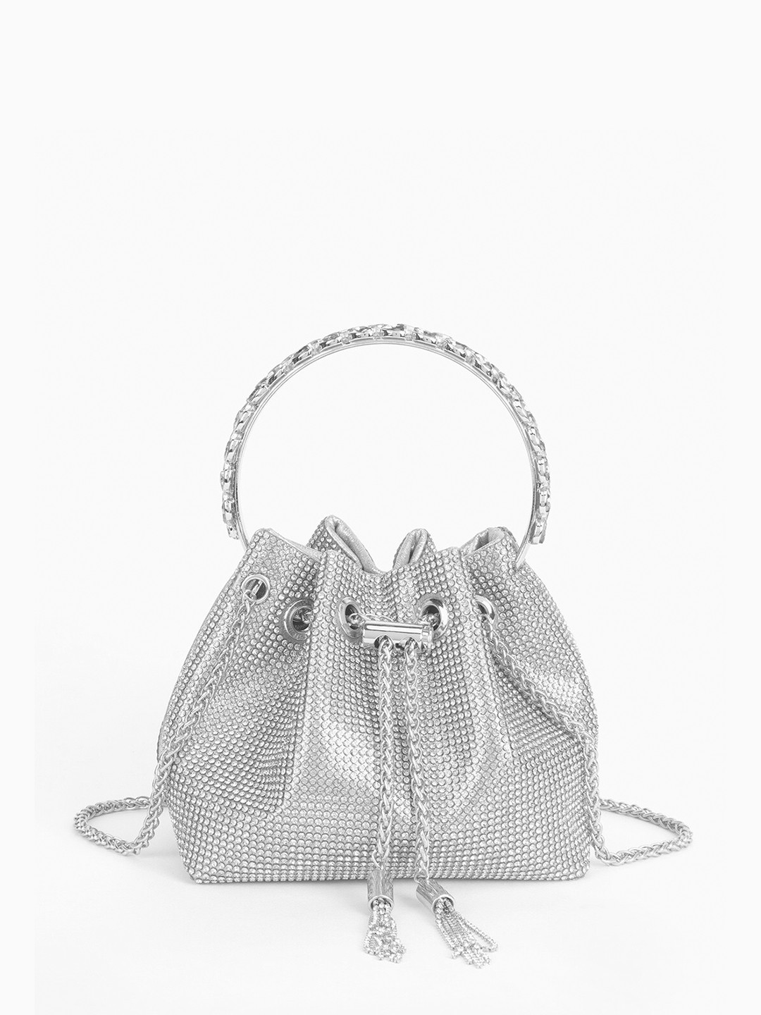 

Kazo Embellished Purse Clutch, Silver