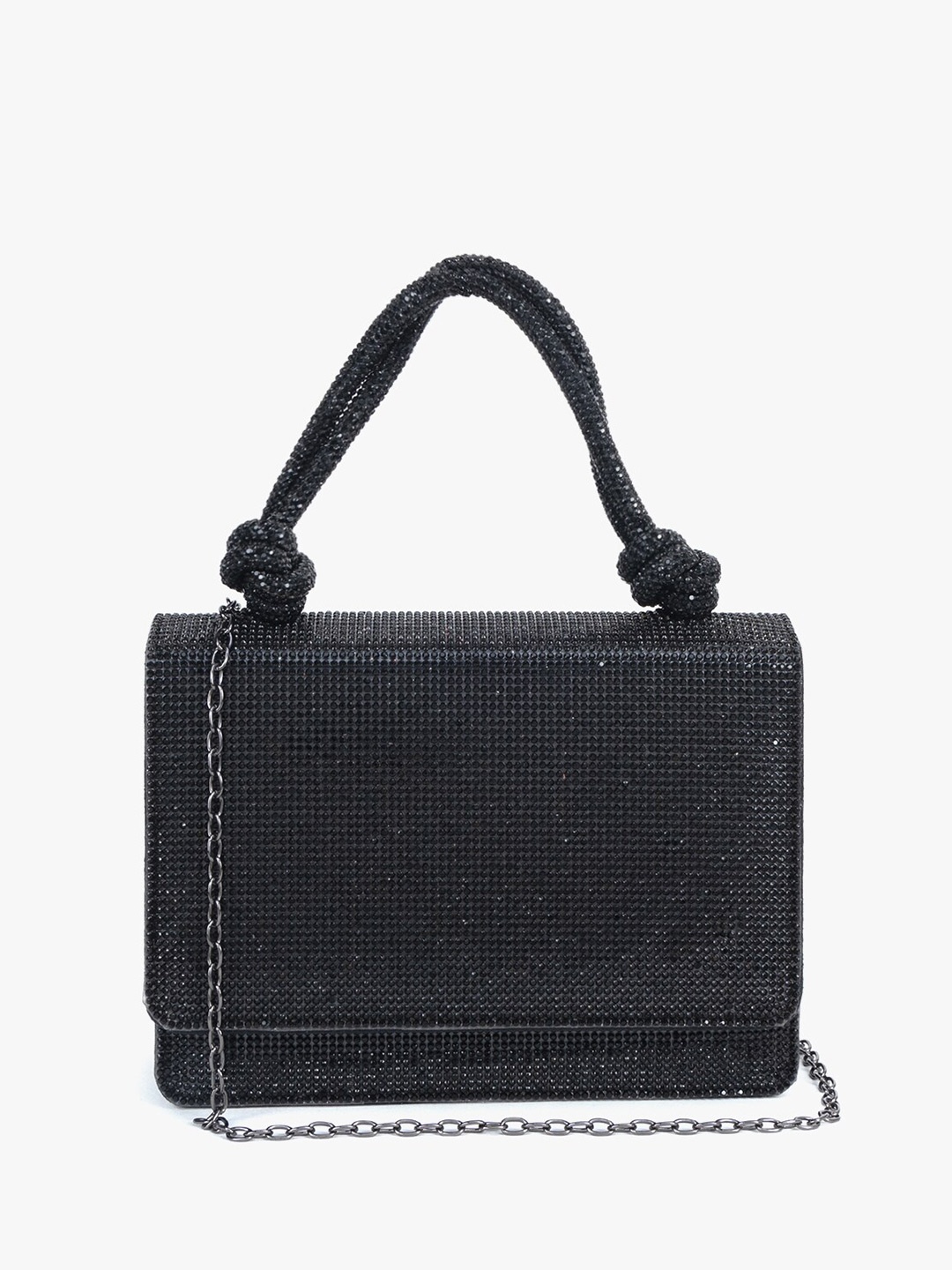

Kazo Embellished Box Clutch, Black