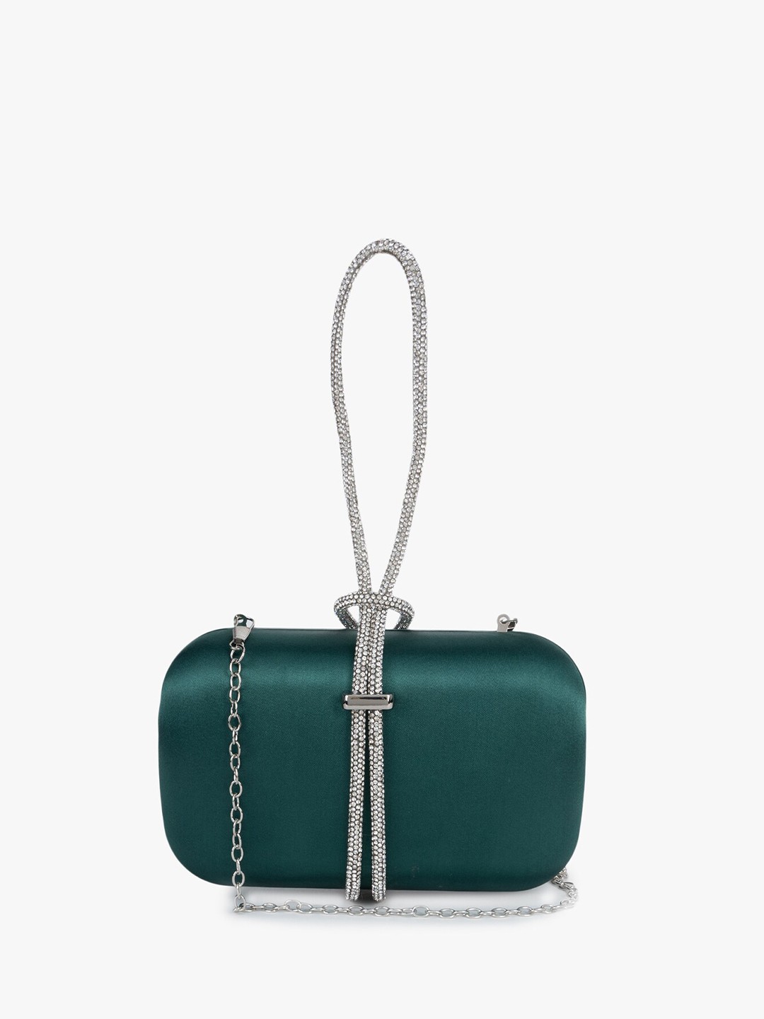 

Kazo Embellished Box Clutch, Green
