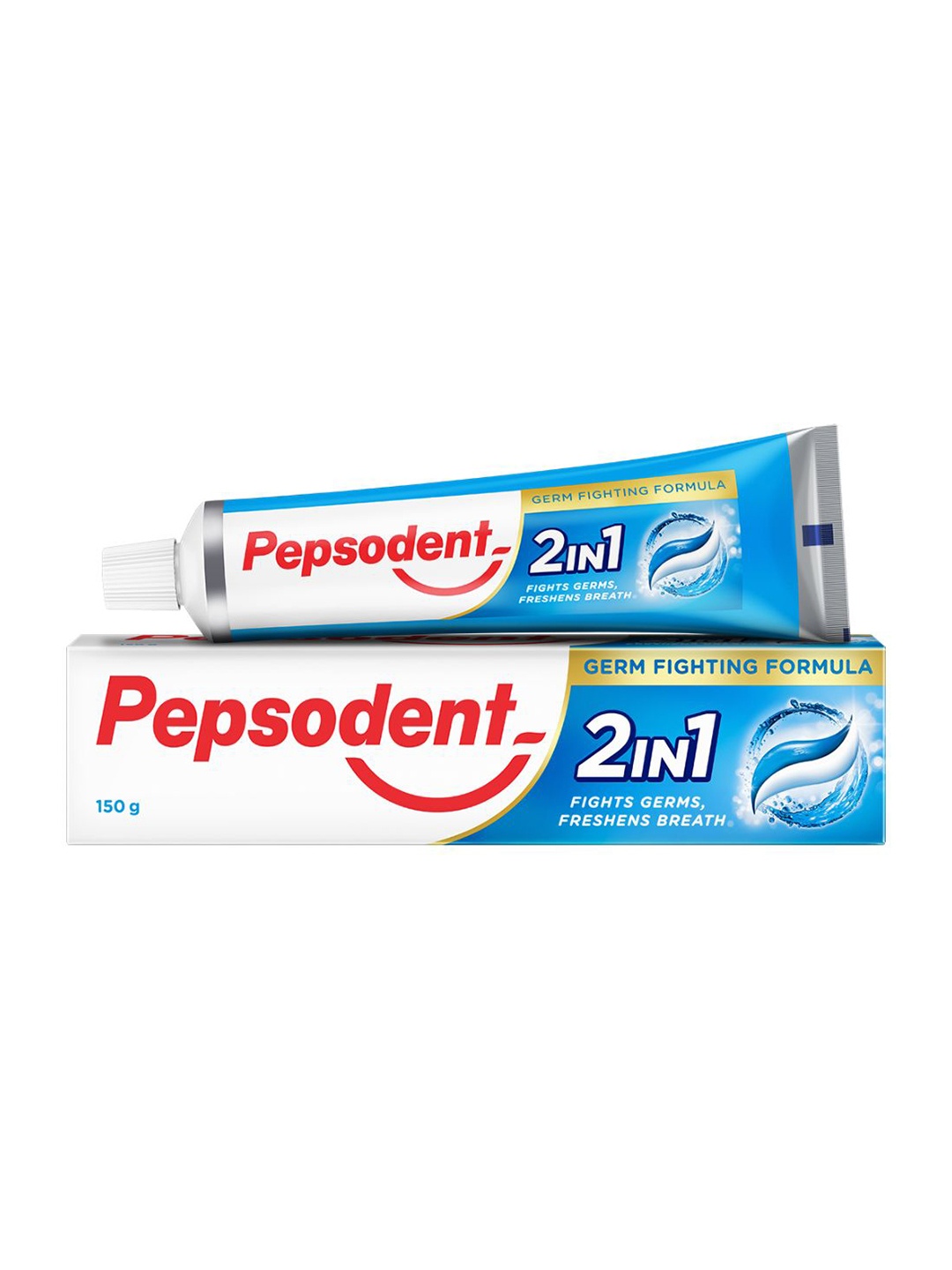 

Pepsodent 2 In 1 Dual Action Toothpaste With Germ Fighting Formula - 150g, White