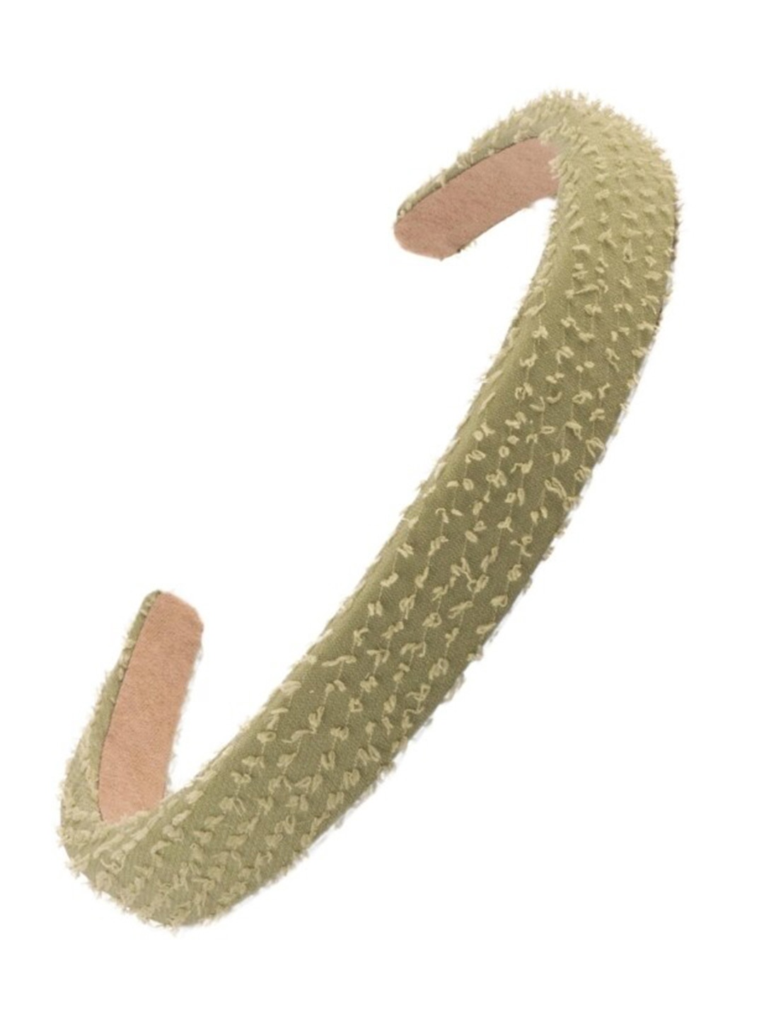 Lulala Embellished Fabric Hairband, Green