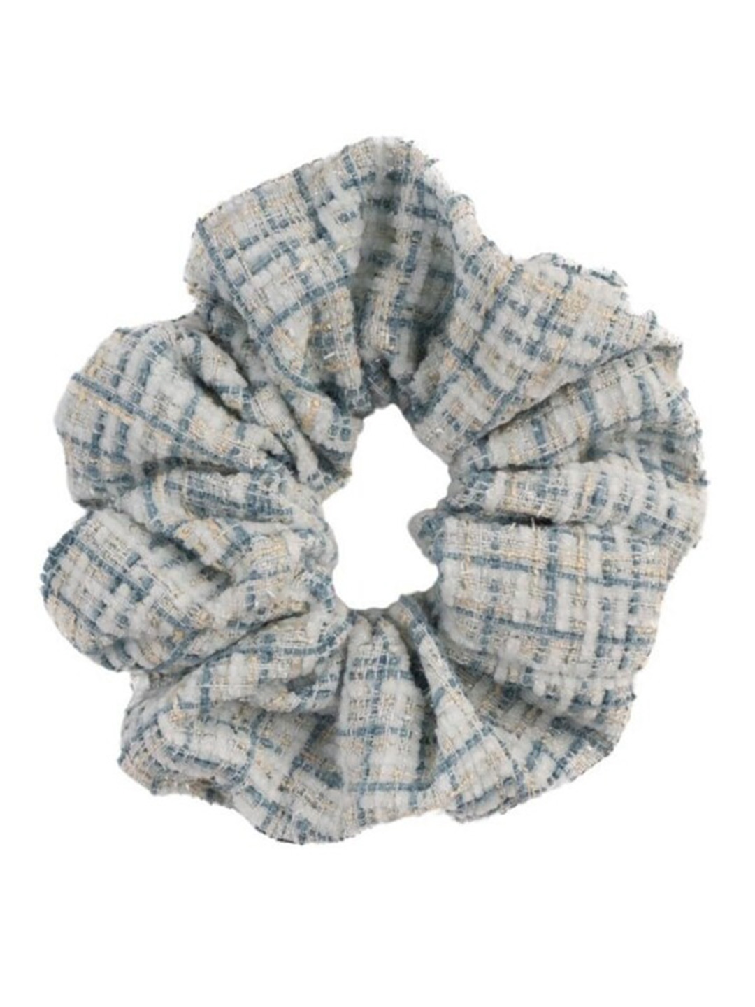 

Lulala Embellished Fabric Ponytail Holders, Blue