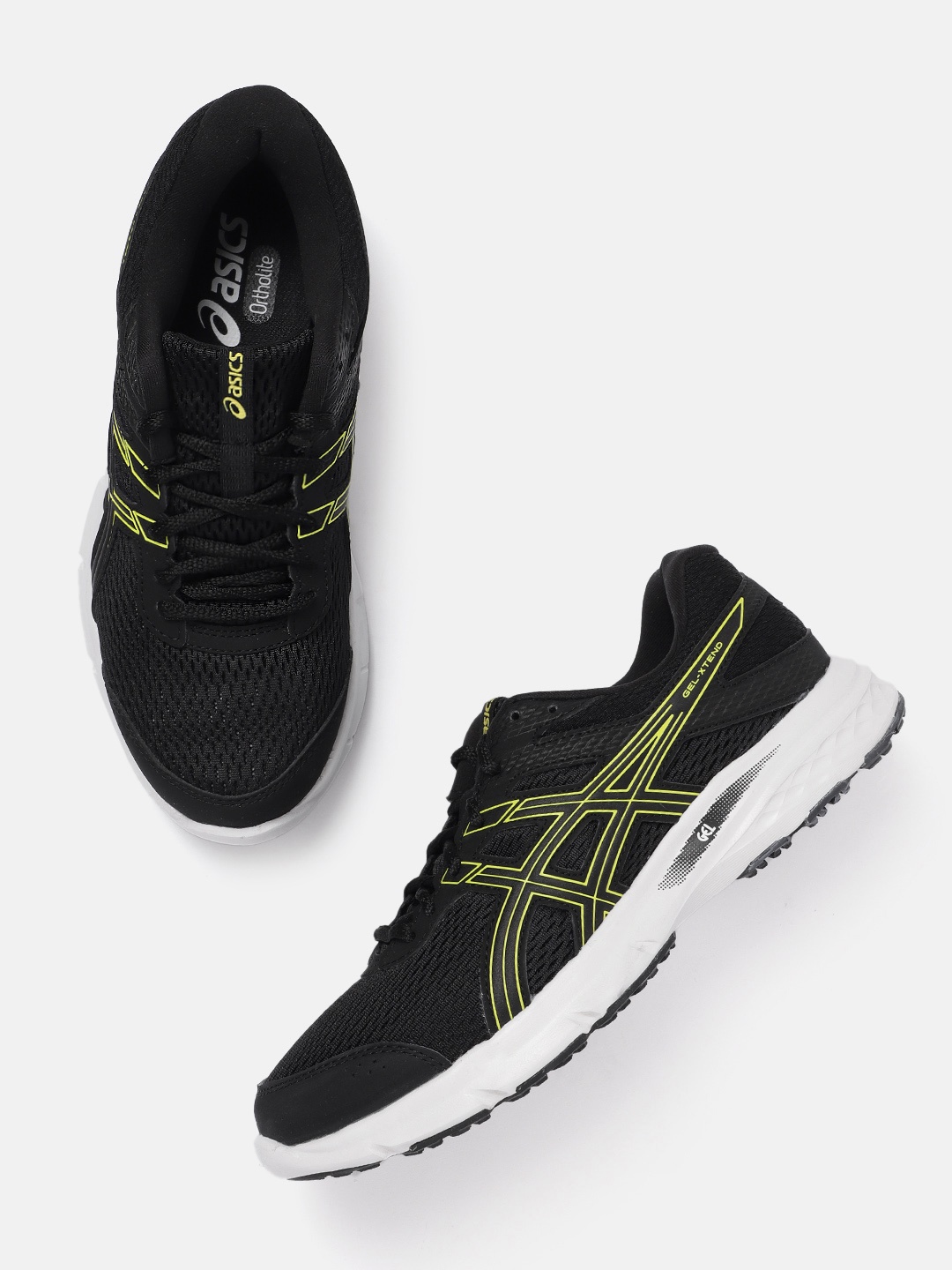 

ASICS Men Woven Design GEL-XTEND Running Shoes, Black