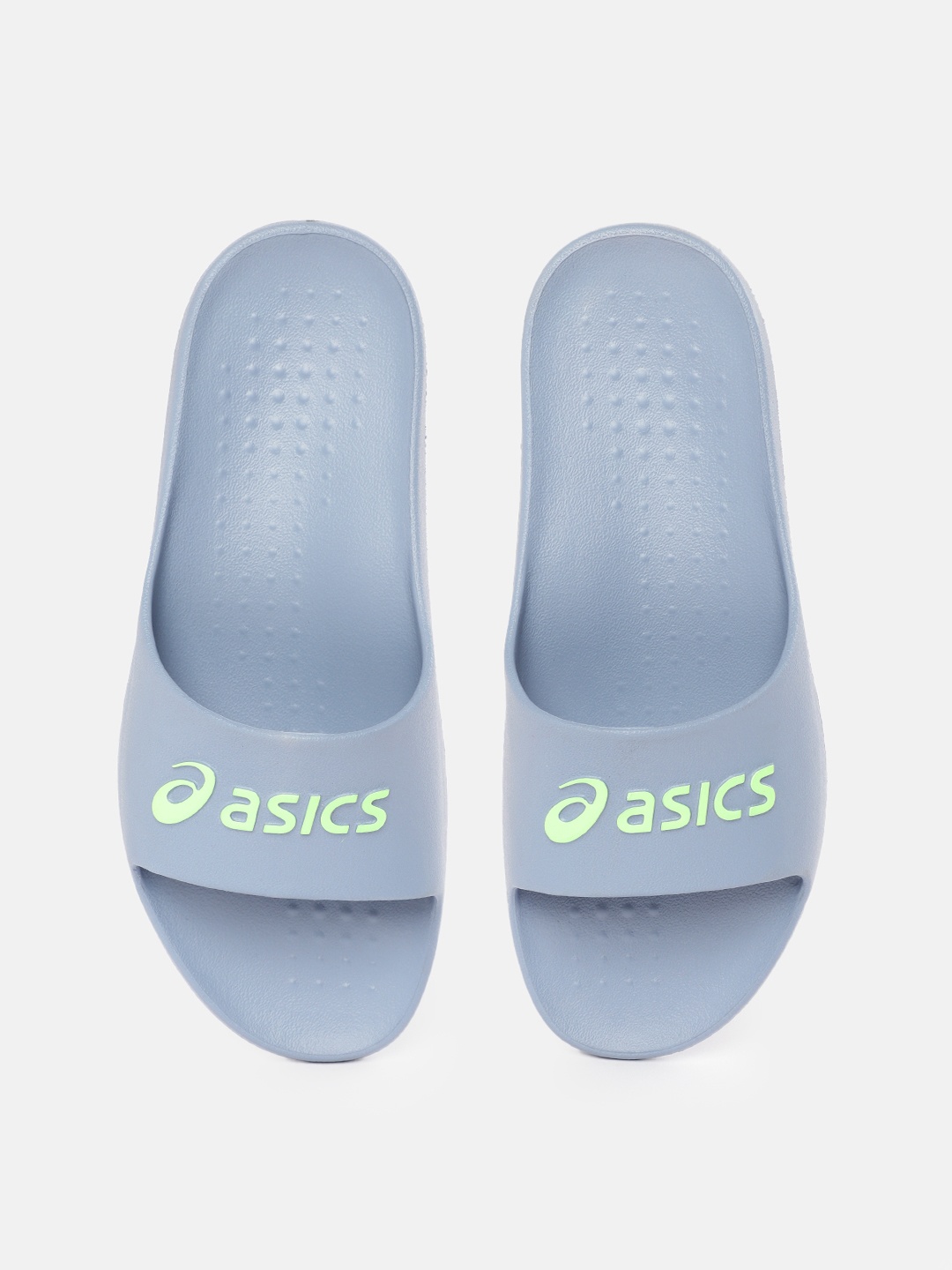 

ASICS Unisex Brand Logo Textured Sliders, Blue