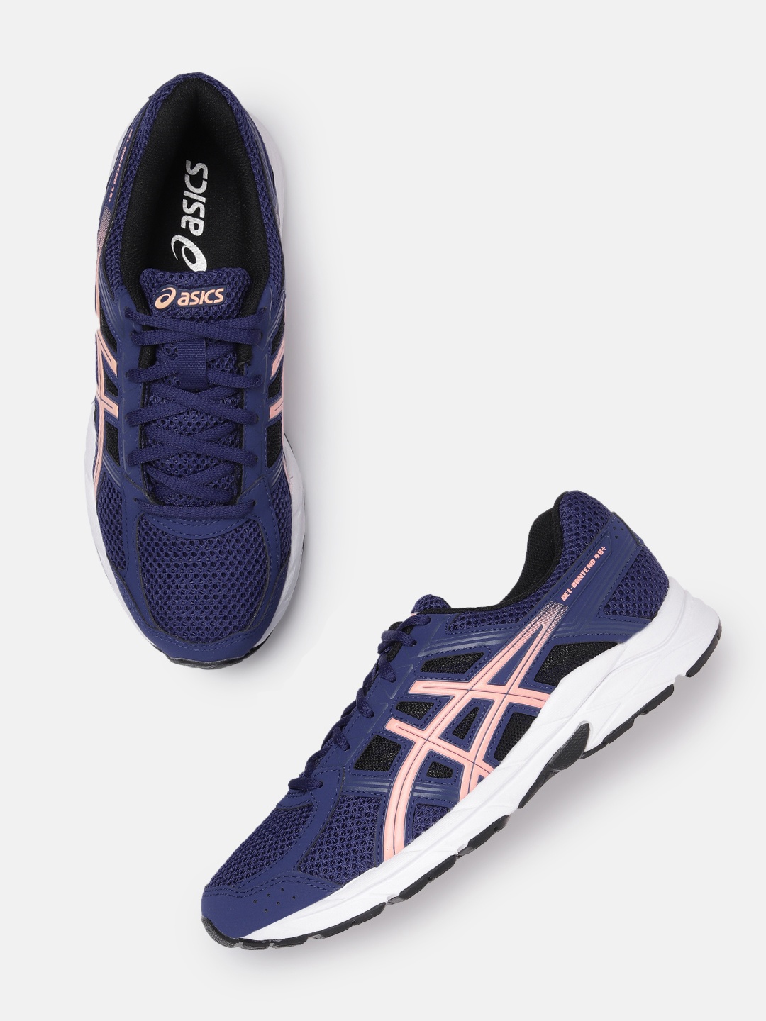 

ASICS Men Woven Design Gel-Contend 4B+ Running Shoes, Blue