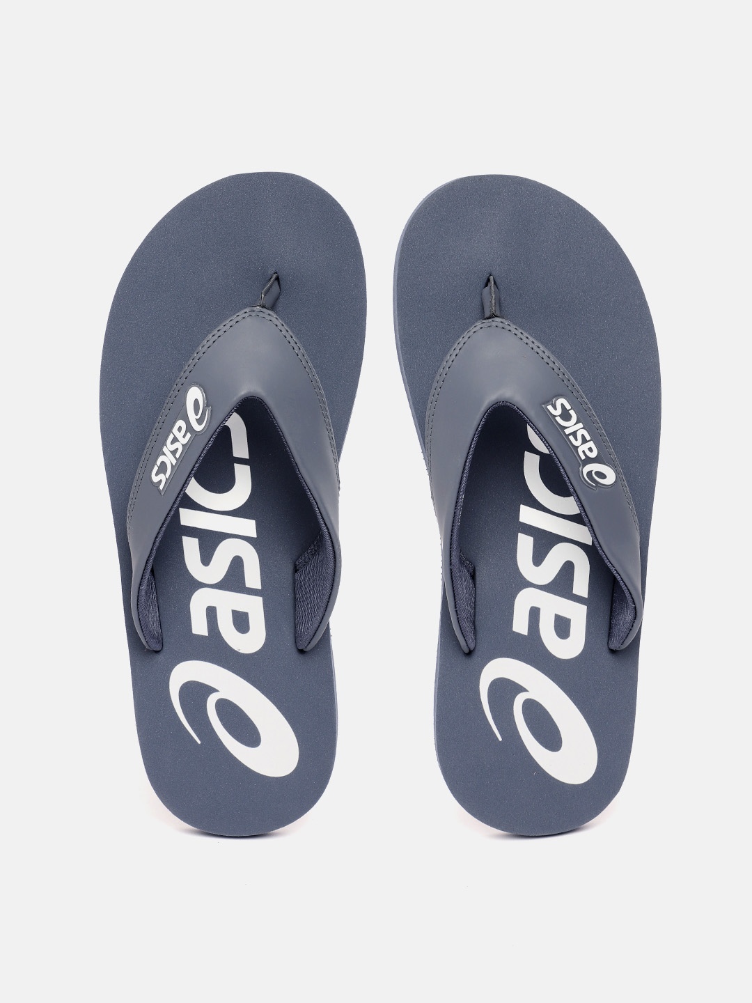 

ASICS Unisex Brand Logo Printed Thong Flip-Flops, Navy blue