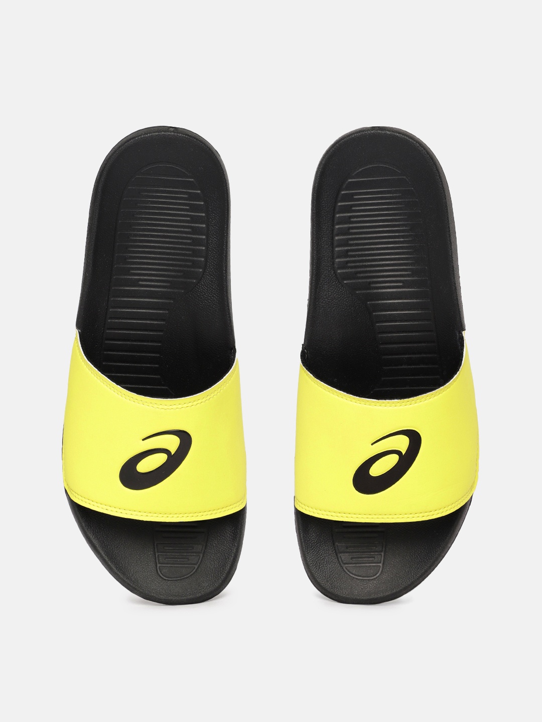 

ASICS Unisex Brand Logo Printed SPRL Sliders, Yellow