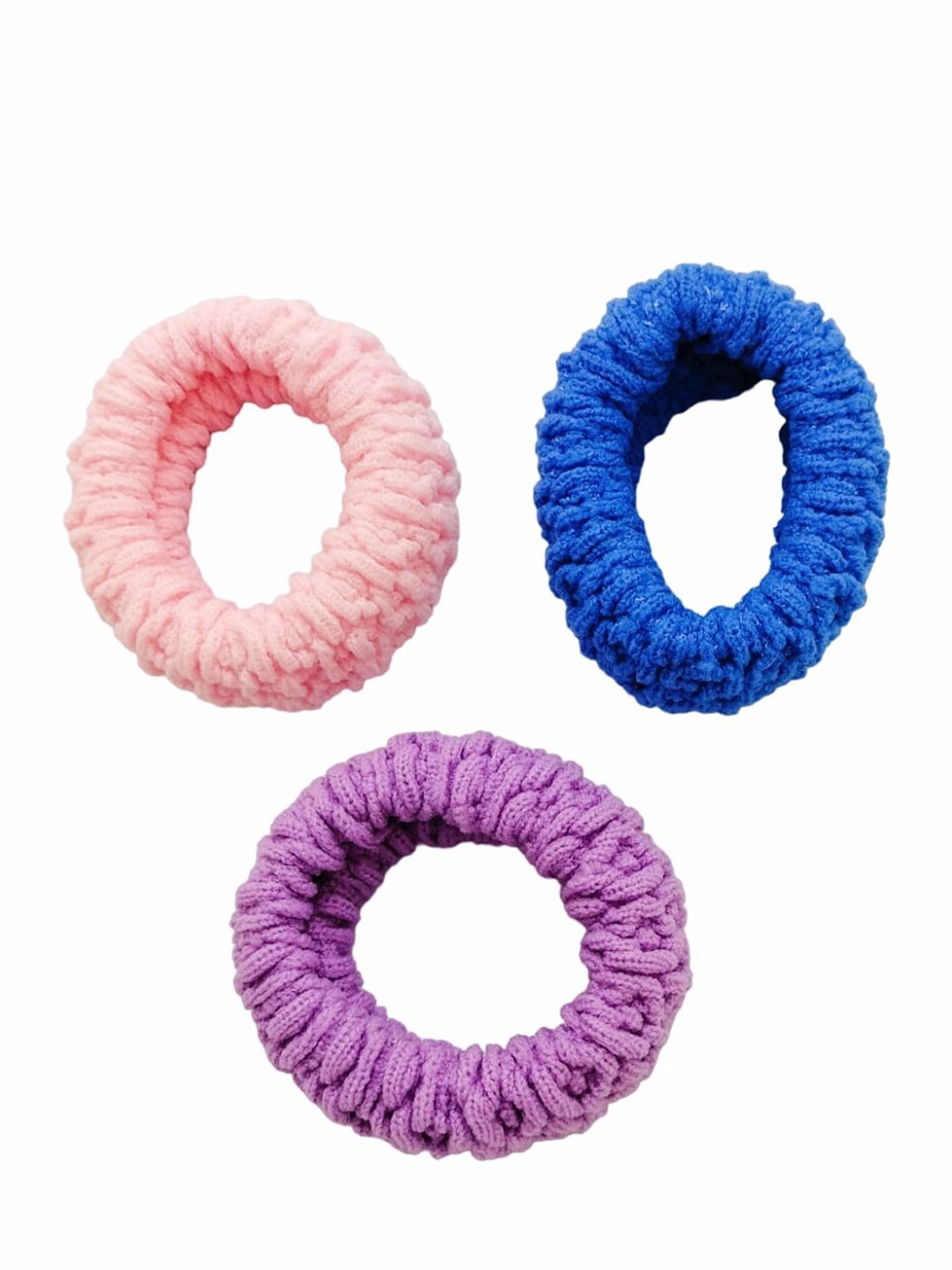 

FEMMIBELLA Set of 3 Ponytail Holders, Purple