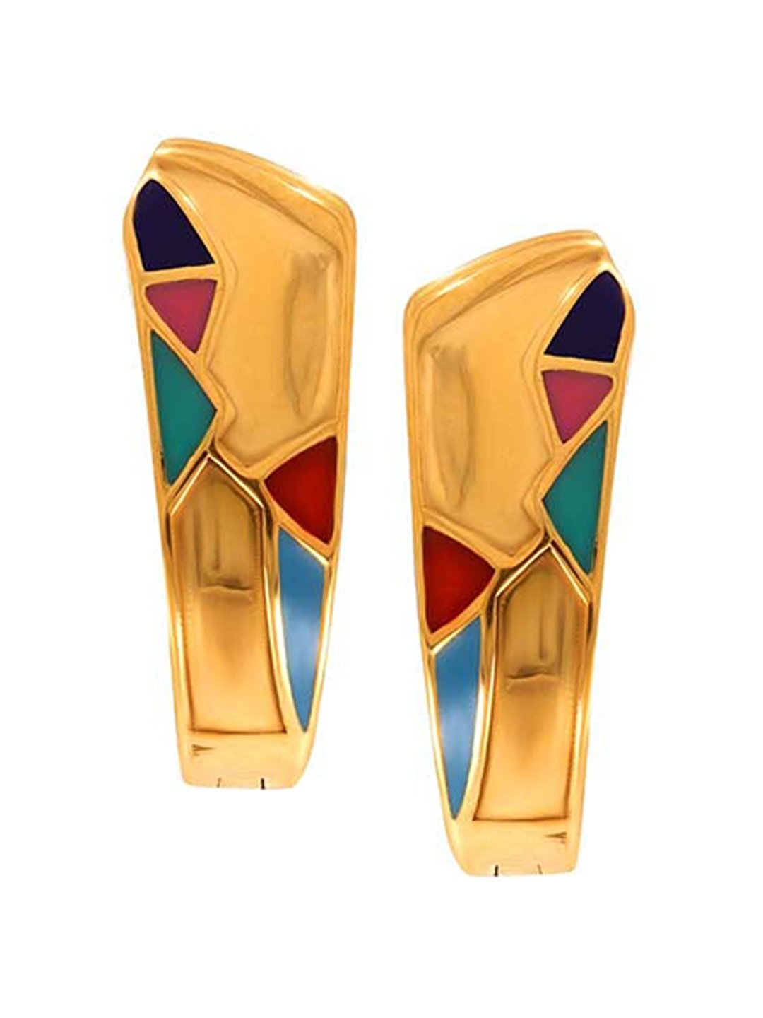 

SENCO Nature's Whisper 22KT Gold Hoop Earrings-4.1 gm, Yellow