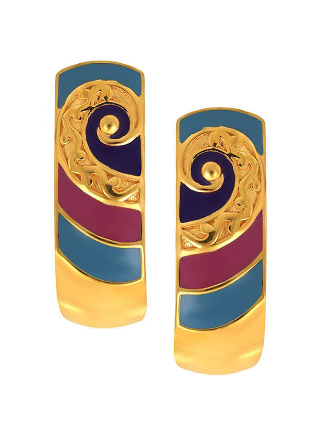 

SENCO Artsy Hermosa 22KT Gold Stud Earrings-4.0 gm, Yellow