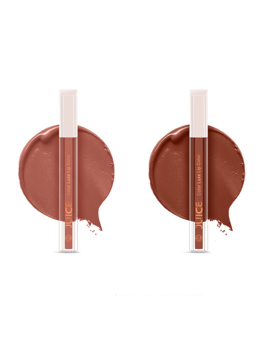

JUICE Set of 2 Color Luxe Transfer proof Lip Color 5ml Each - M12 - M16, Nude