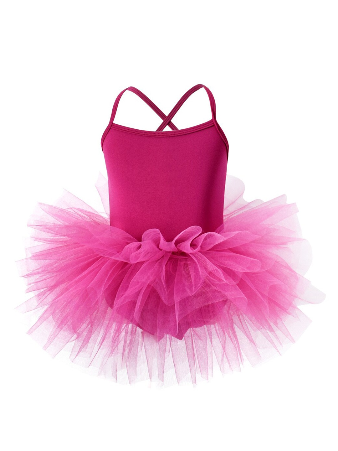 

StyleCast Girls Fuchsia Shoulder Strap Cotton Balloon Dress