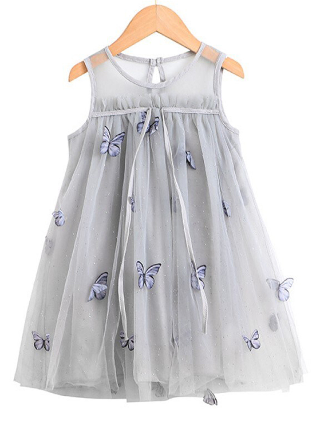 

StyleCast Girls Grey Applique Empire Dress