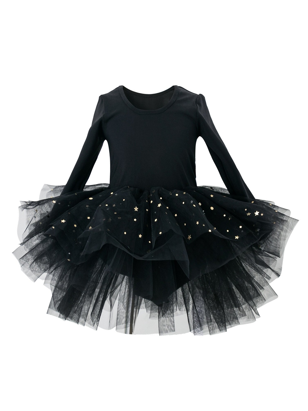 

StyleCast Girls Black Embellished Fit & Flare Cotton Dress