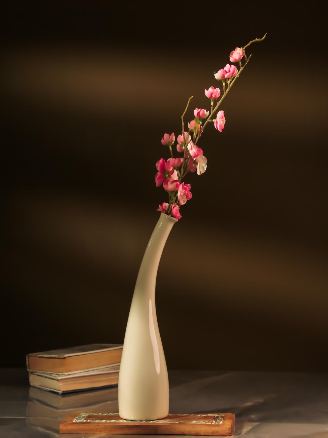 

The Decor Mart White Boho Ceramic Vase