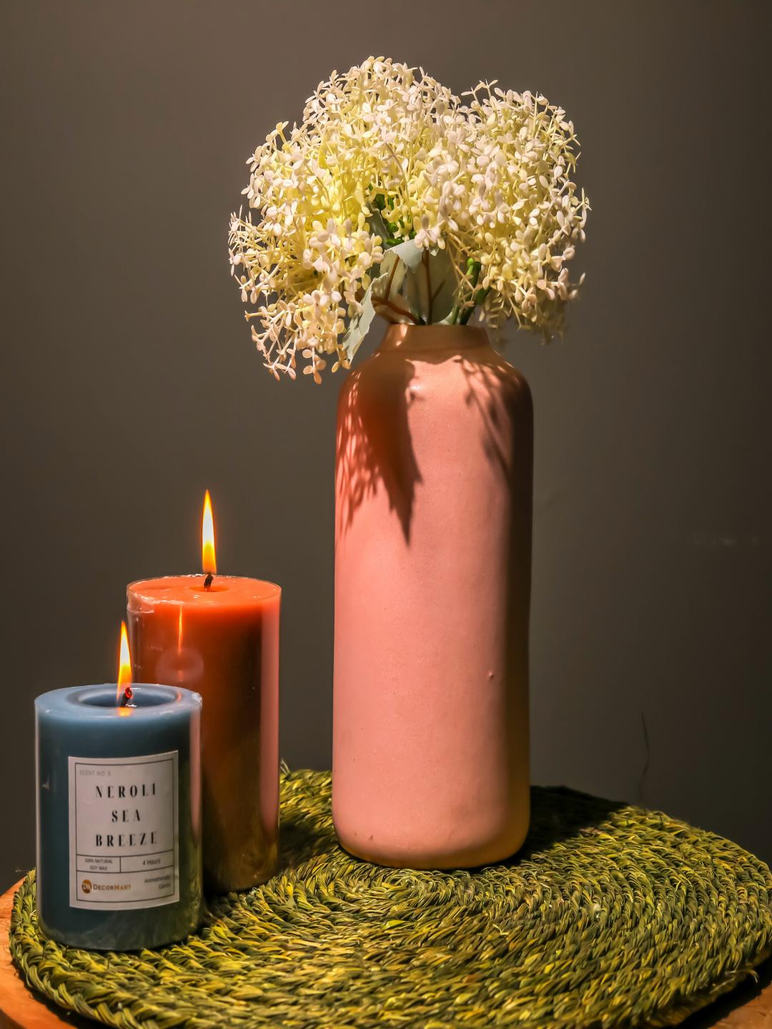 

The Decor Mart Pink Modern Vertical Ceramic Vase