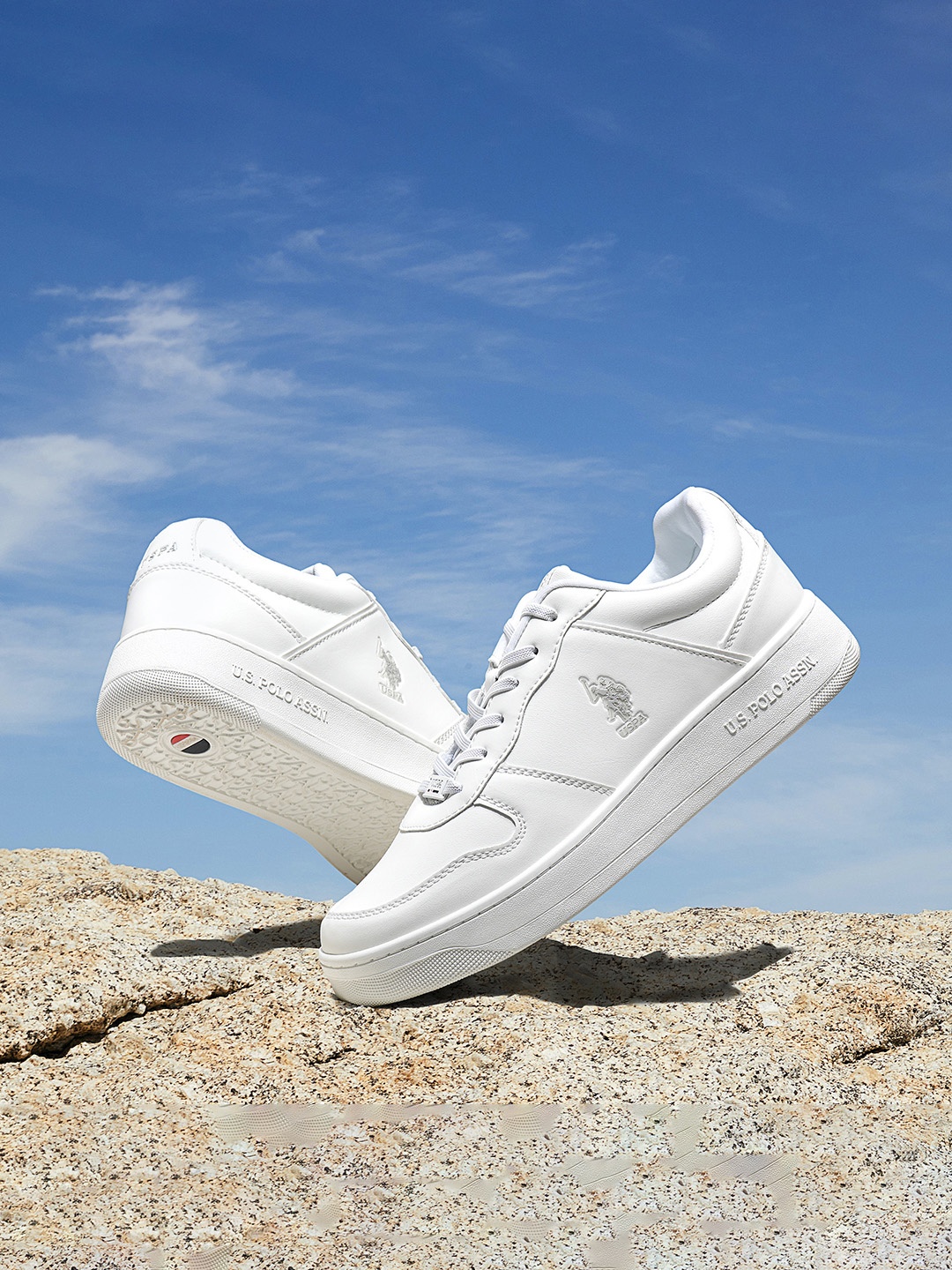 

U.S. Polo Assn. Men Jaxon Retro Court Sneakers, Off white