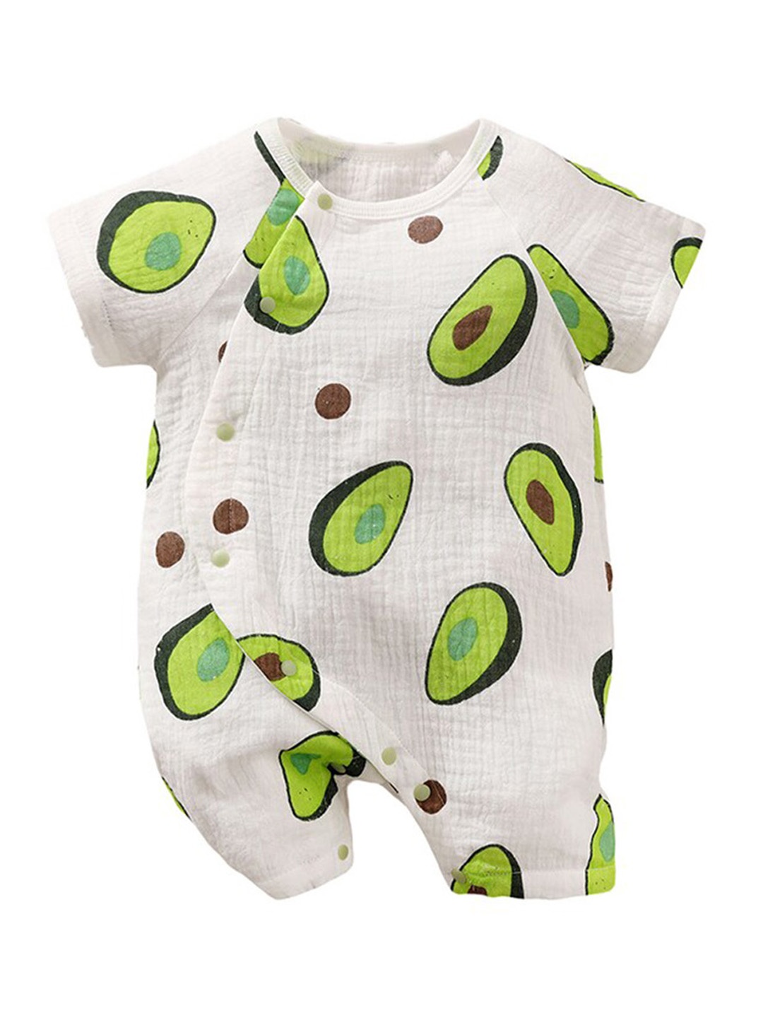 

StyleCast White Infants Graphic Printed Pure Cotton Rompers