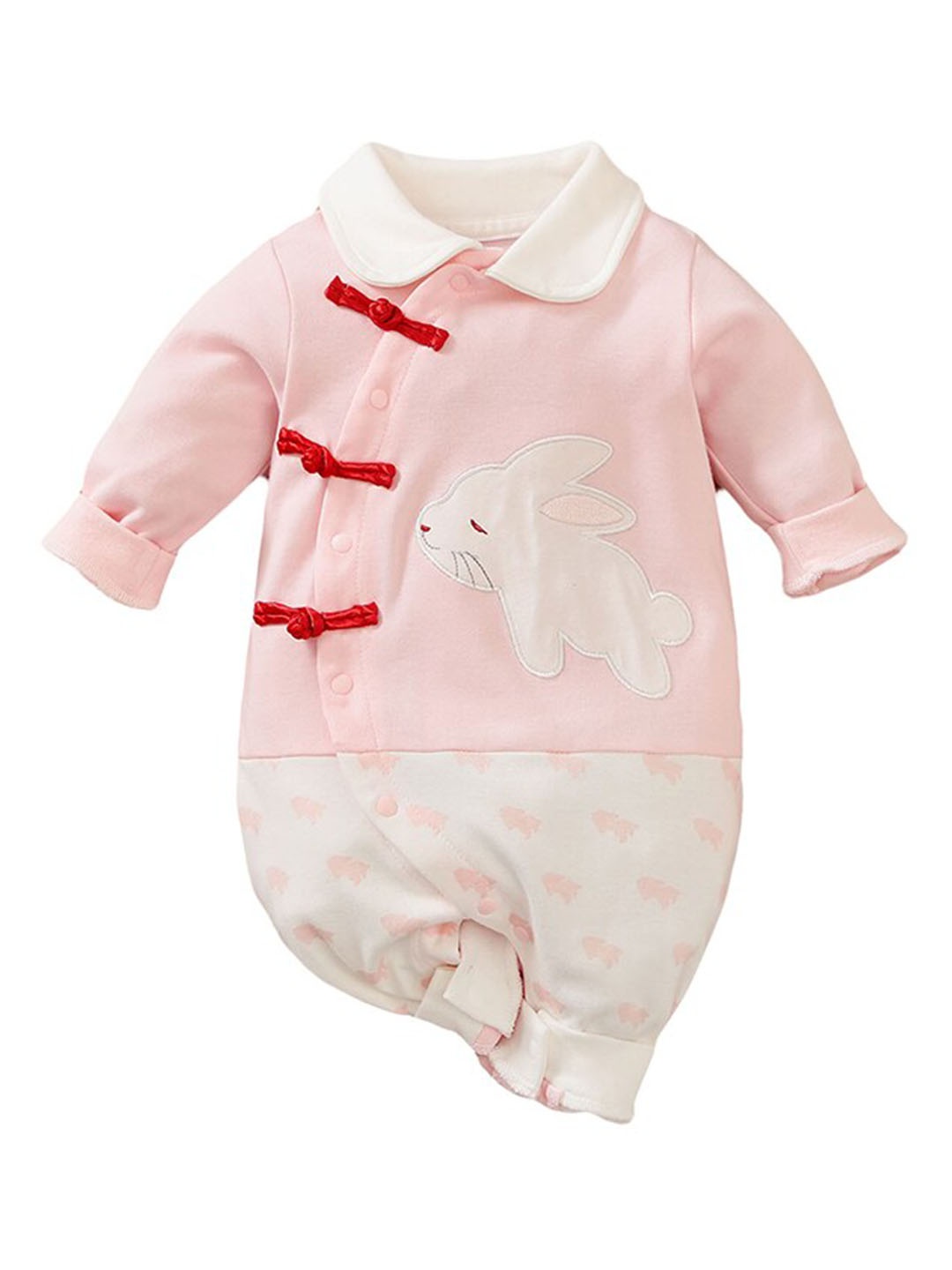 

StyleCast Infants Girls Pink Graphic Printed Cotton Rompers