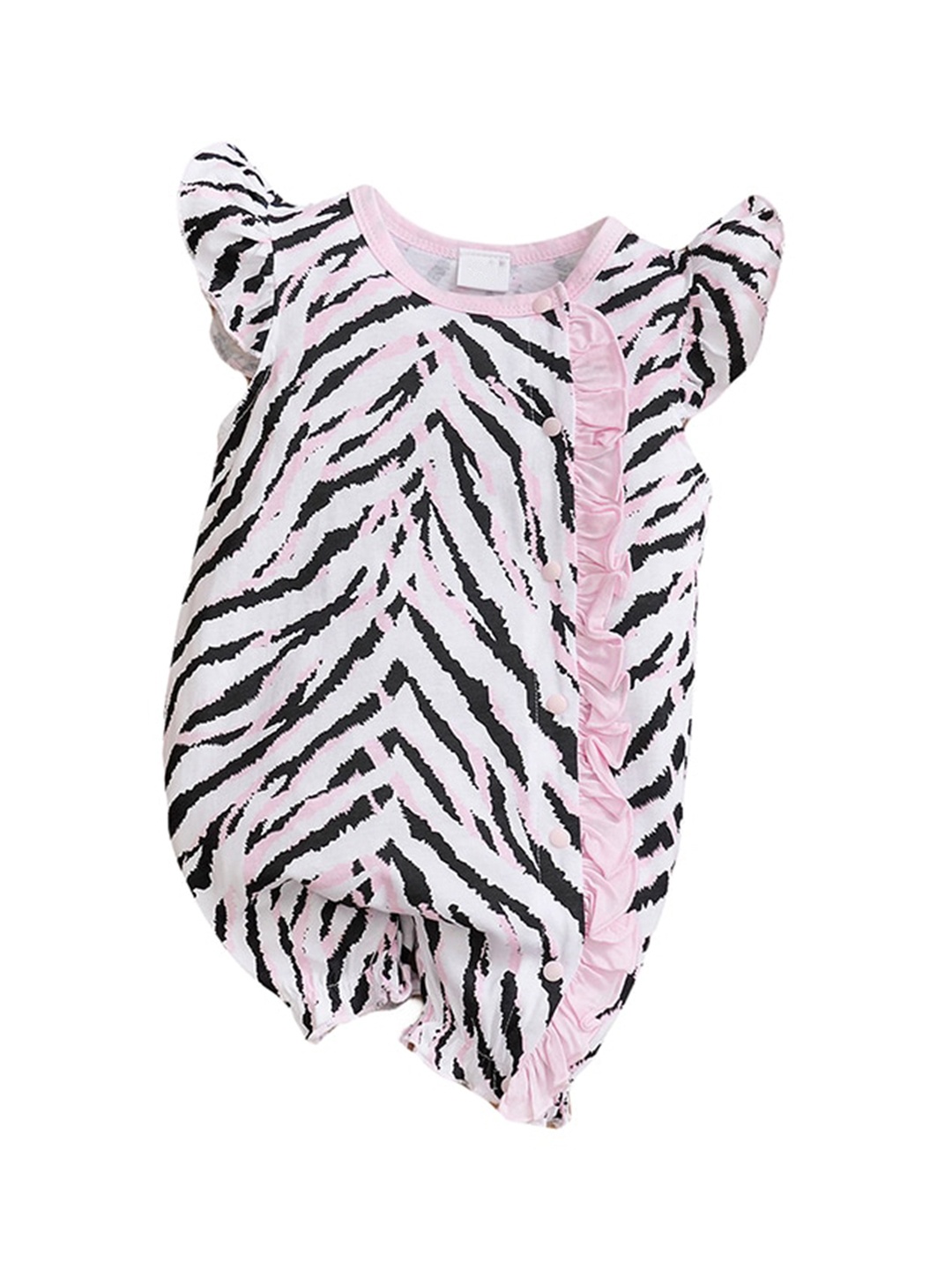 

StyleCast Infant Girls Animal Skin Printed Pure Cotton Rompers, Pink