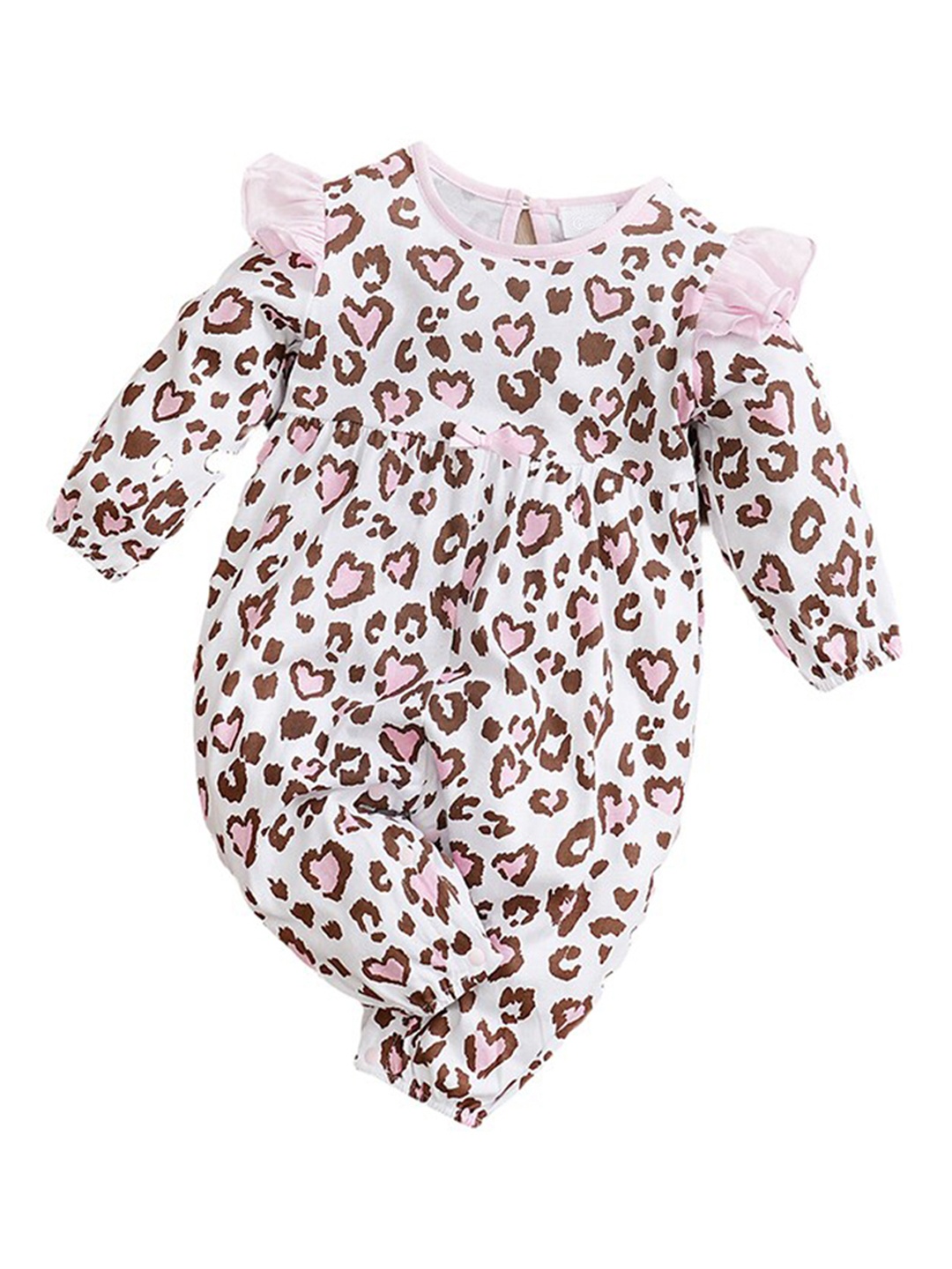 

StyleCast Infant Girls Conversational Printed Pure Cotton Rompers, Pink