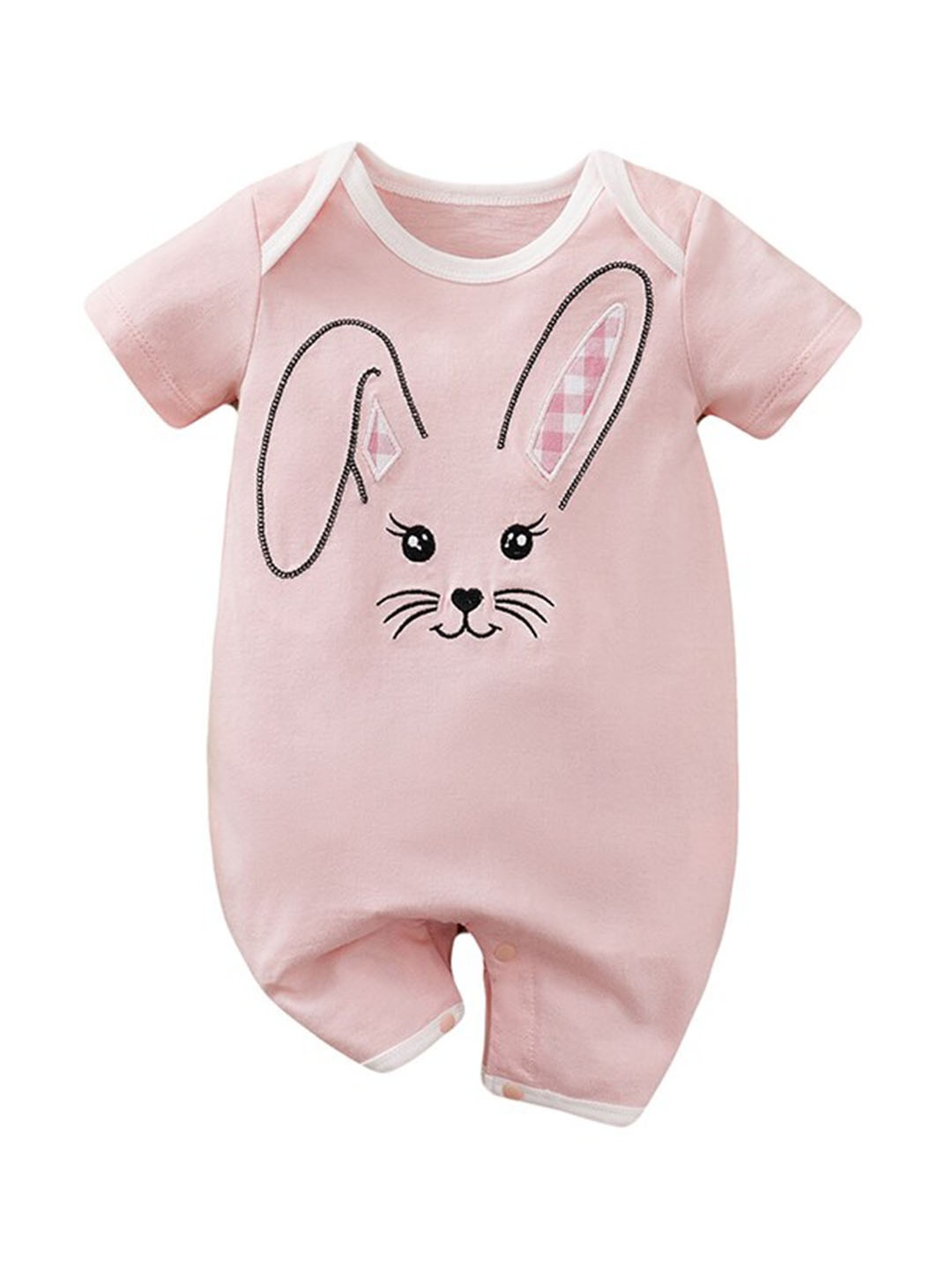

StyleCast Infant Girls Pink Graphic Printed Cotton Rompers
