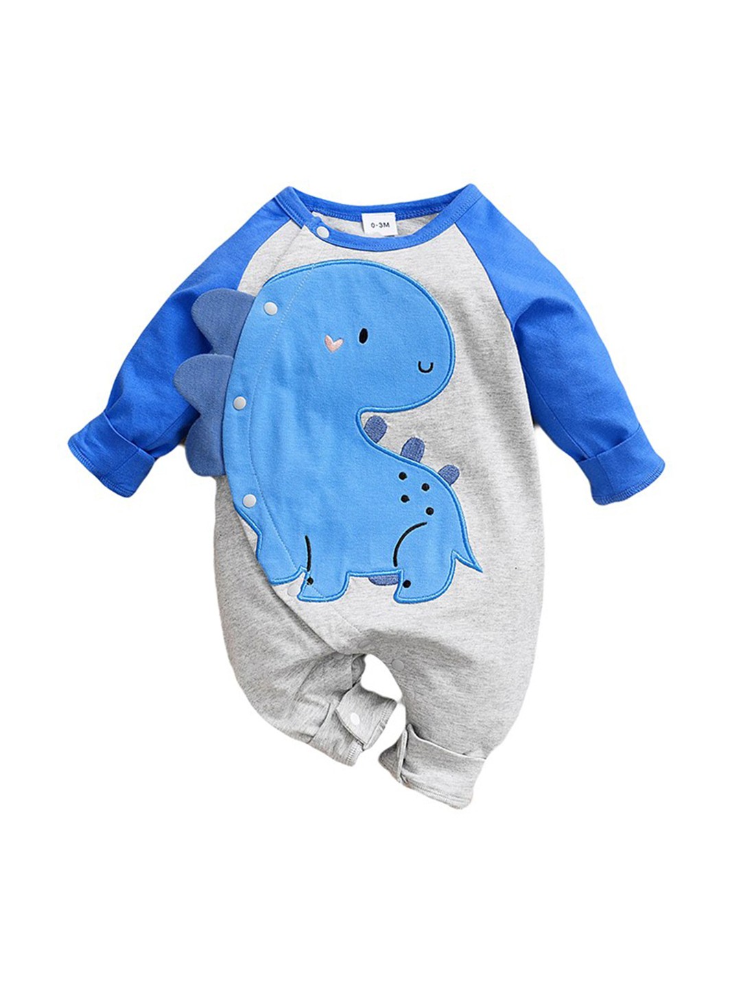 

StyleCast Blue Infants Boys Printed Pure Cotton Rompers