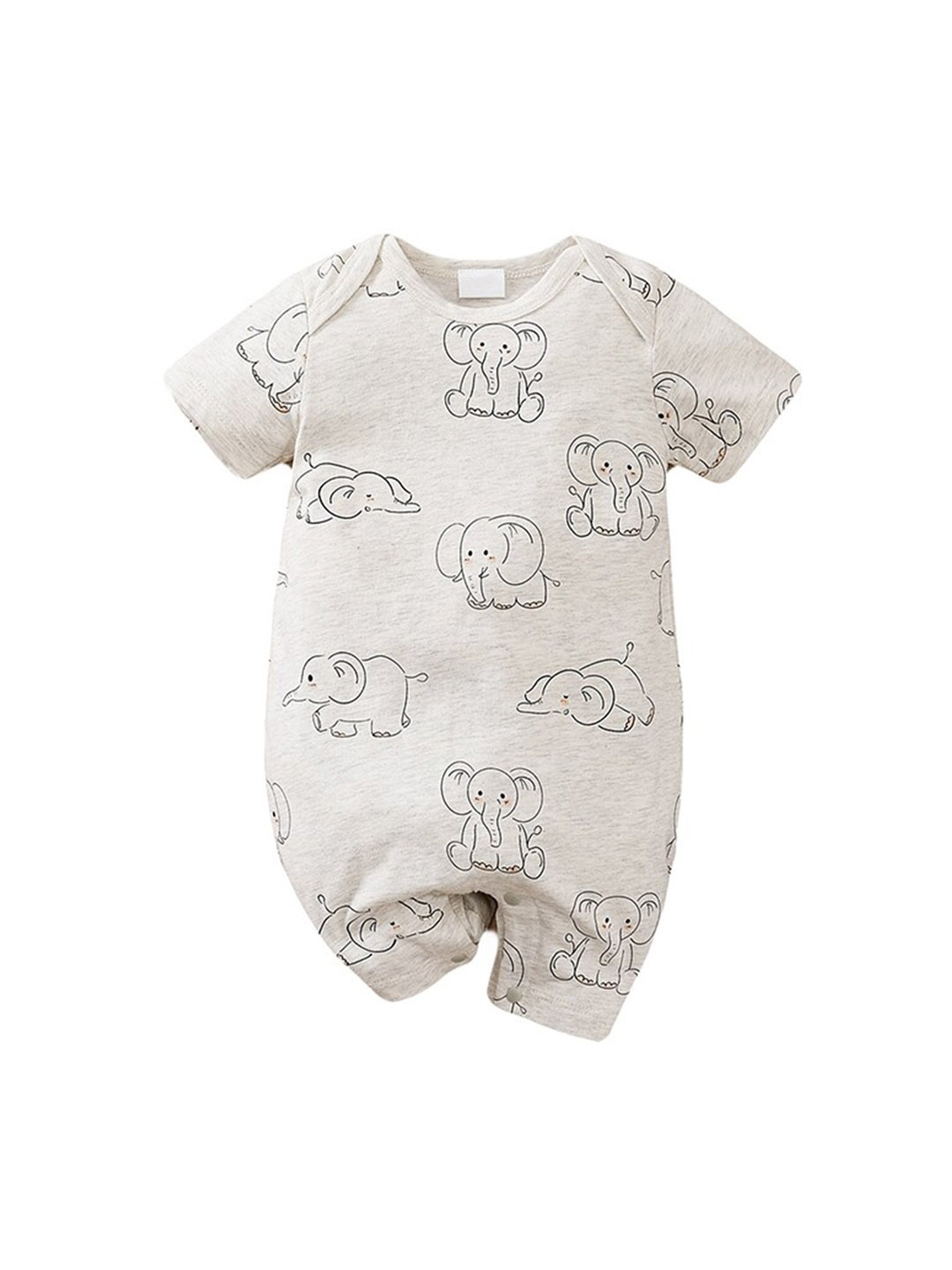 

StyleCast Infants Grey Printed Pure Cotton Romper