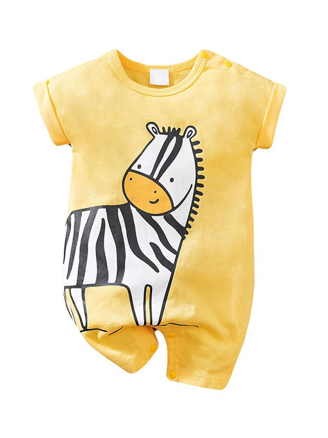 

StyleCast Infant Boys Graphic Printed Pure Cotton Rompers, Yellow