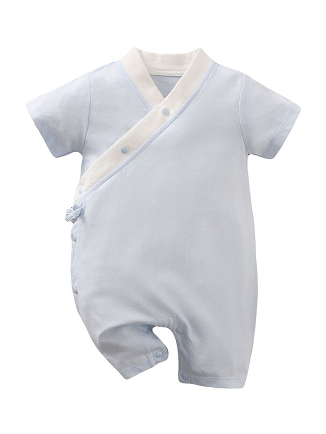 StyleCast Infant Kids Blue Cotton Rompers