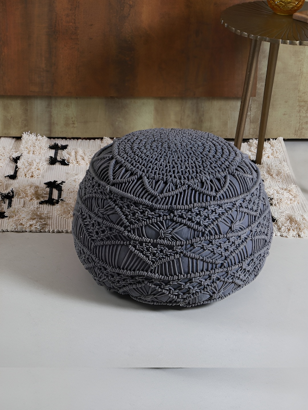 

Manor House Grey Cotton Ottomans