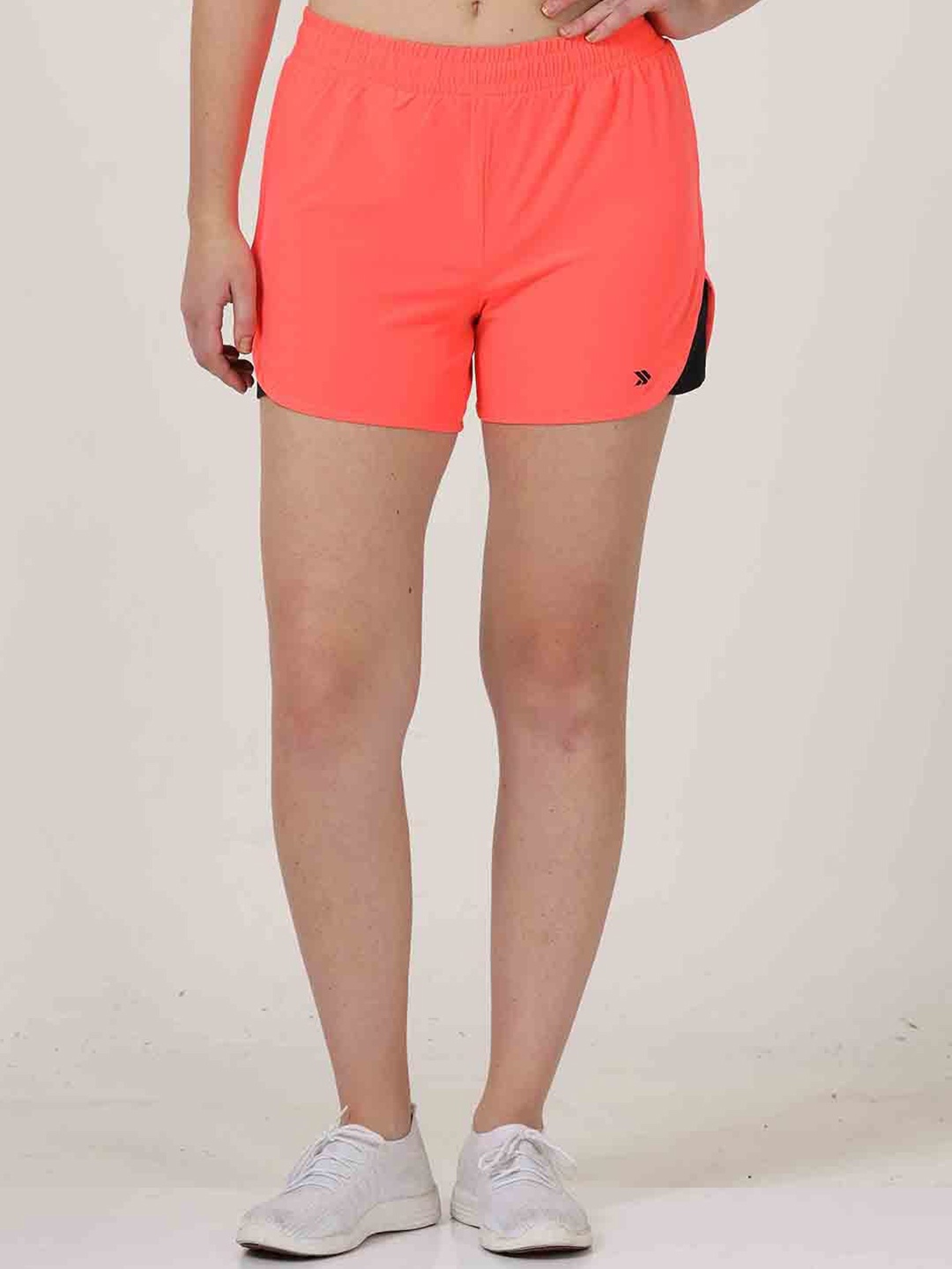 

Jolger Women's Stretchable and Light Weight Gym Shorts, Orange