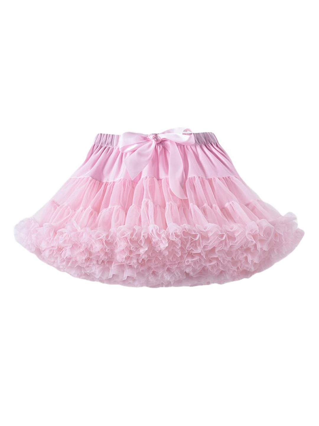 

StyleCast Pink Girls Mid-Rise Layered Mini Flared Skirt